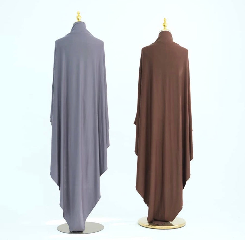 XL Ribbed Jersey Diamond Khimar