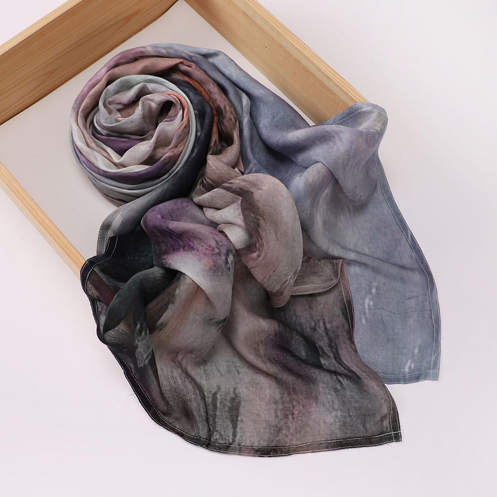 Printed Modal Hijab - Watercolor