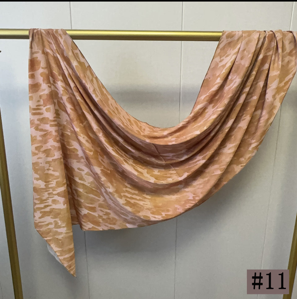 Printed Italian Cloud Cotton Hijab - Desert Camouflage