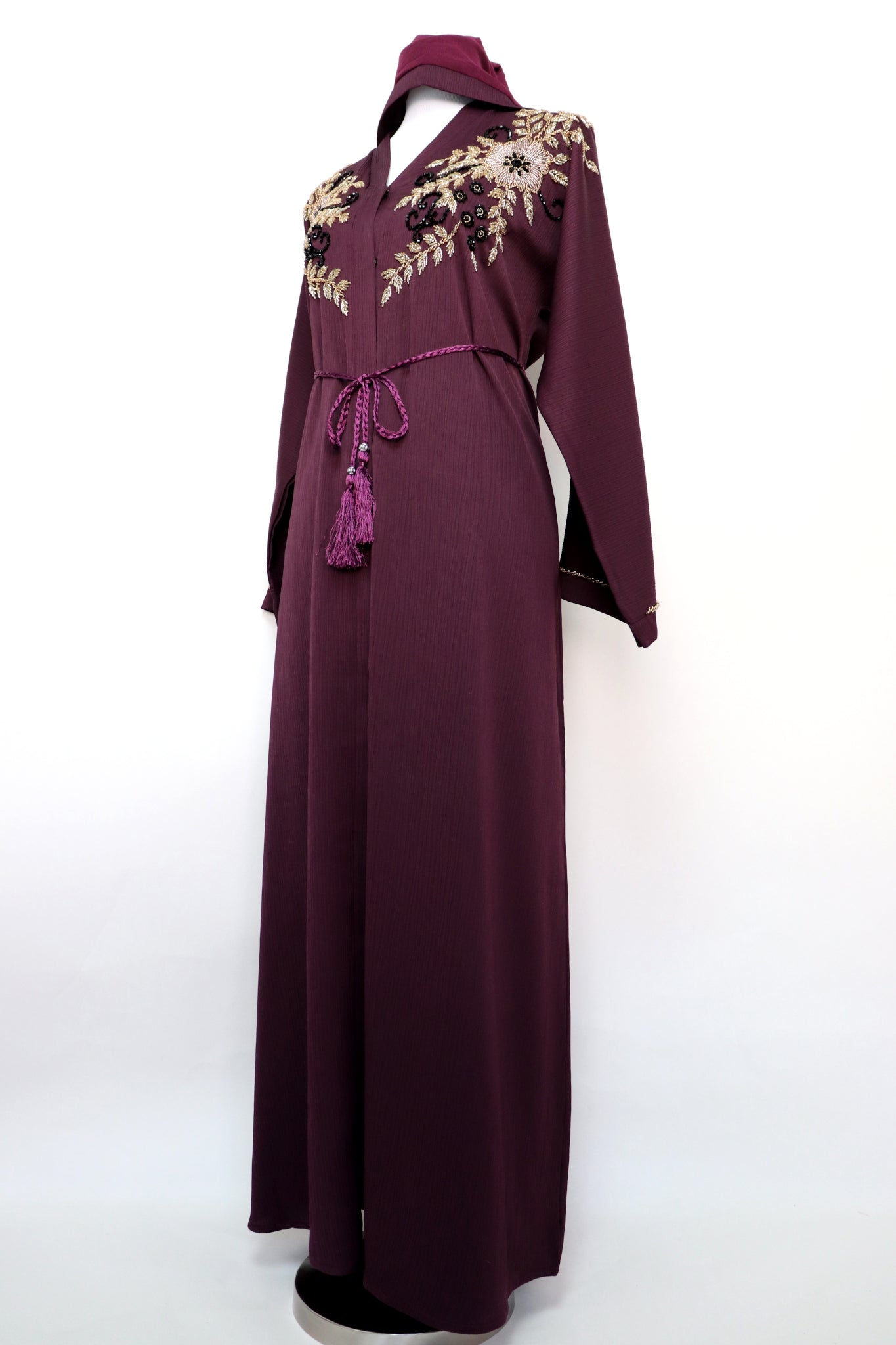 Open Formal Abaya - Bordeaux