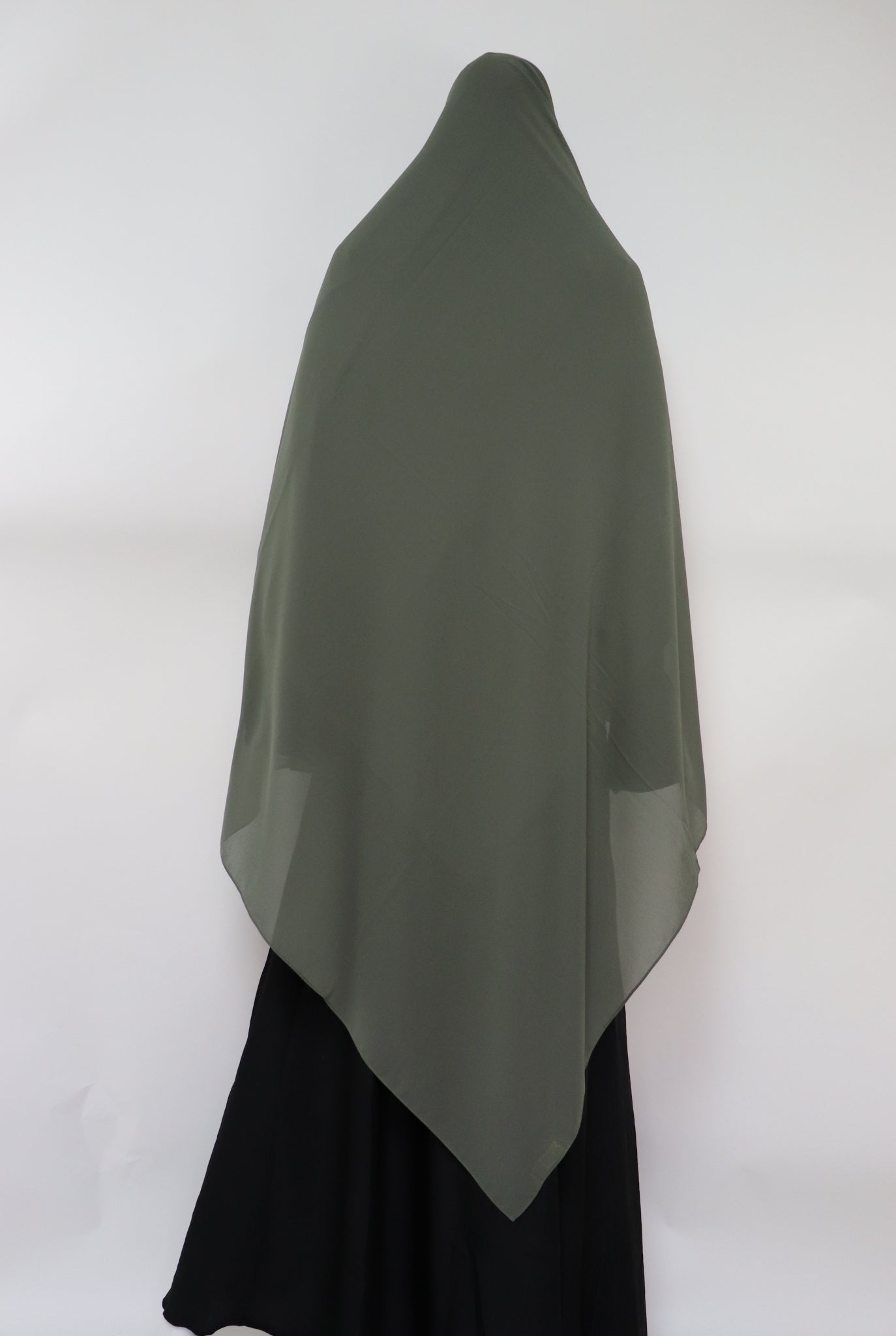 XL Premium Chiffon Hijab - Deep Khaki