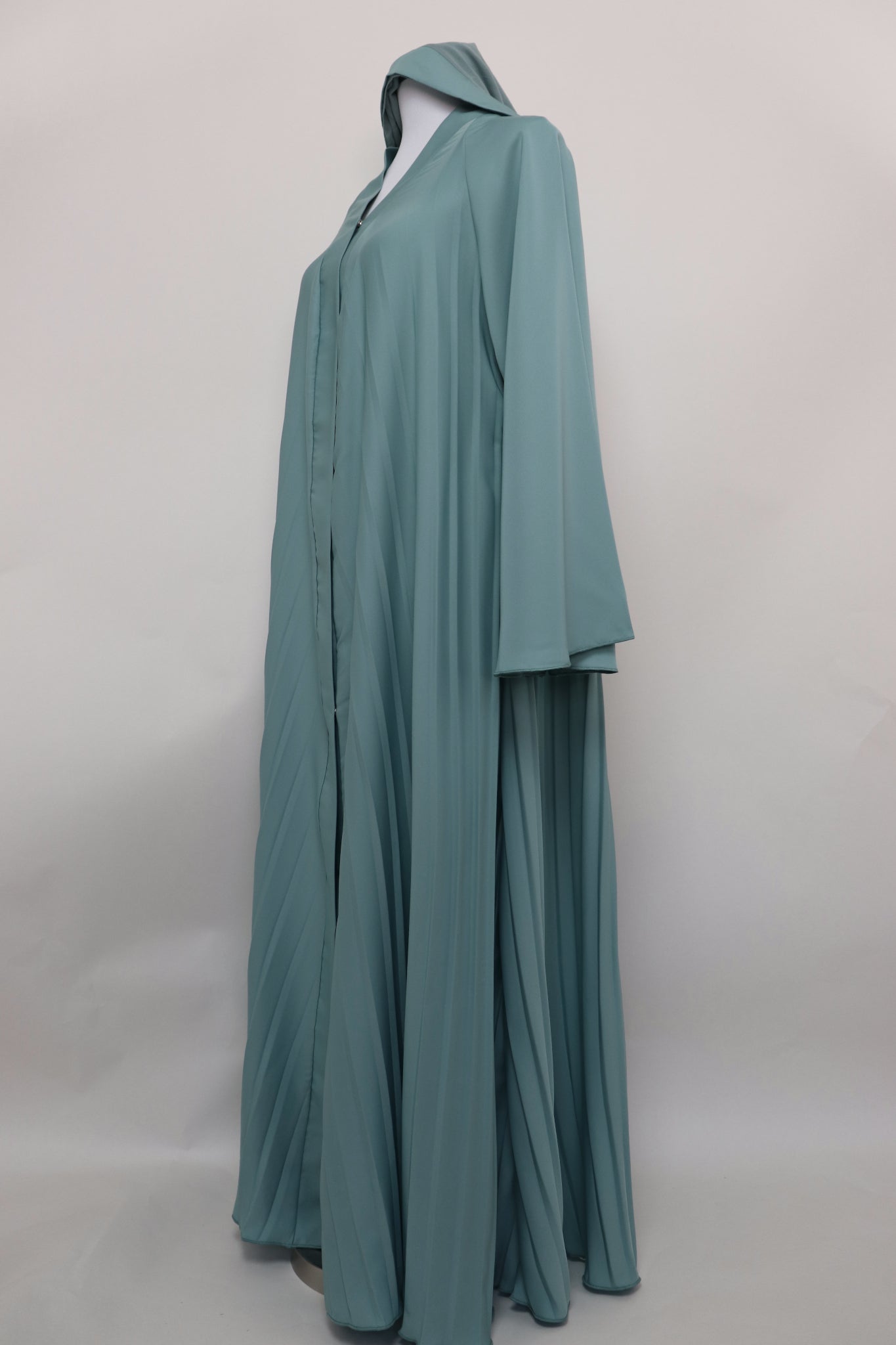 Open Flare Pleated Umbrella Abaya - Bermuda