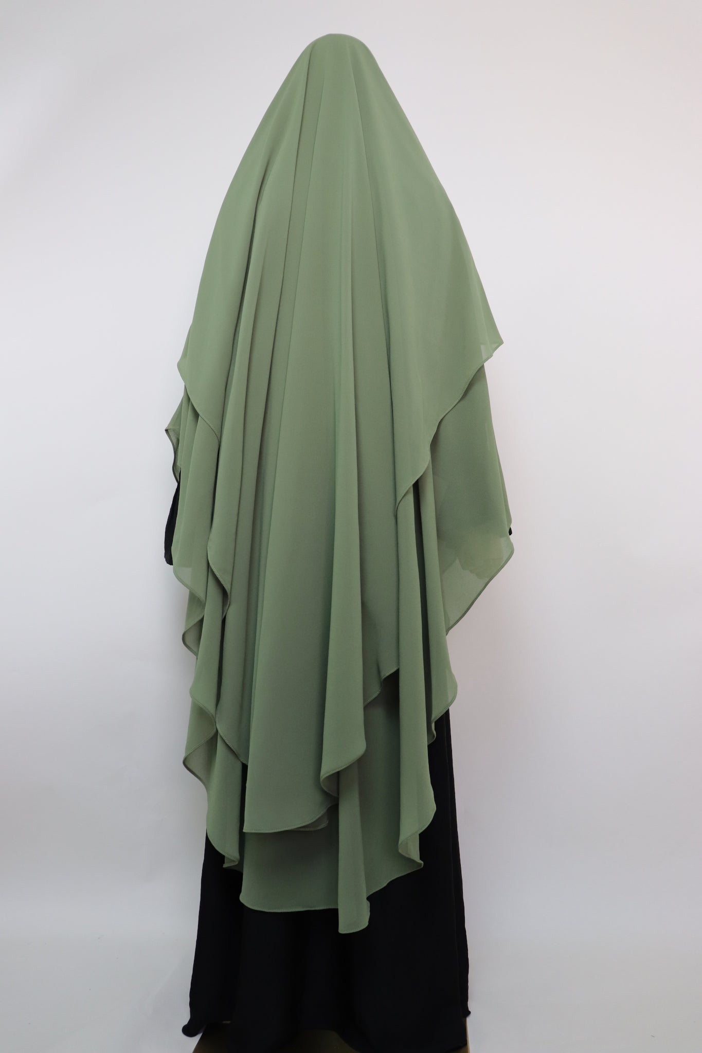 2 Layer XL Khimar -  Pistachio