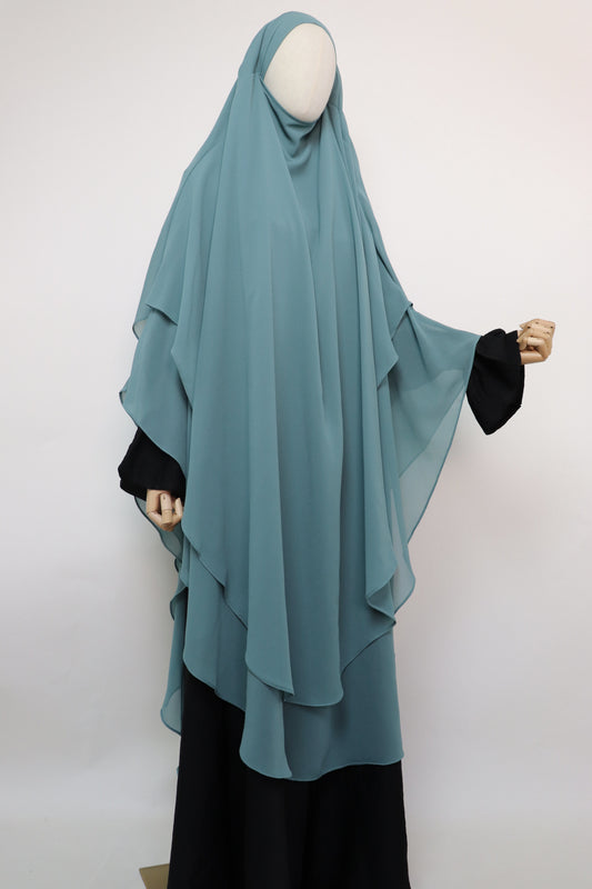 2 Layer XL Khimar - Sage