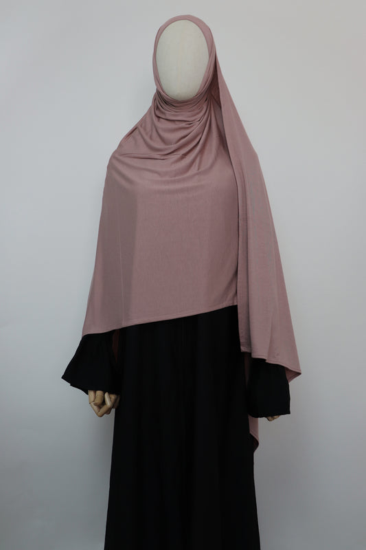 Premium Maxi Jersey Hijab - Mauve Brown