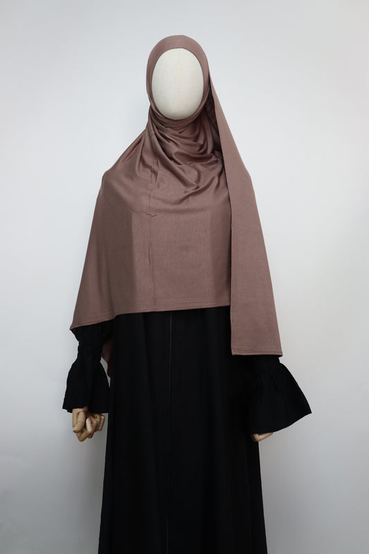 Premium Maxi Jersey Hijab - Light Choco