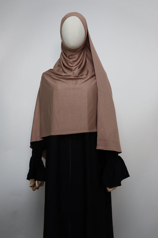 Premium Maxi Jersey Hijab - Mocha