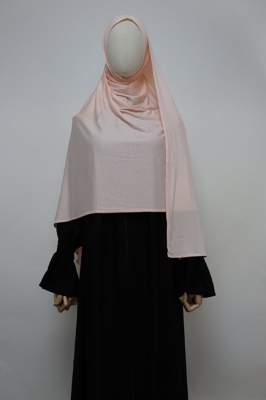 Premium Maxi Jersey Hijab - Light Peach