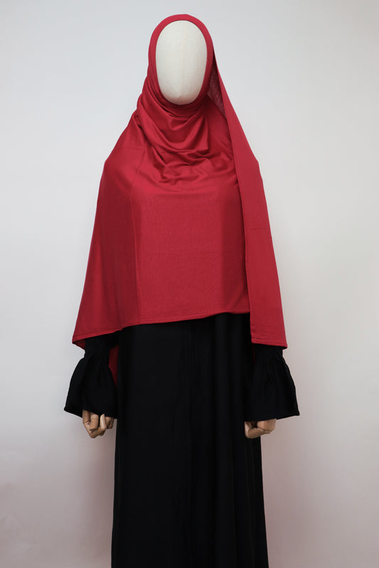 Premium Maxi Jersey Hijab - Red