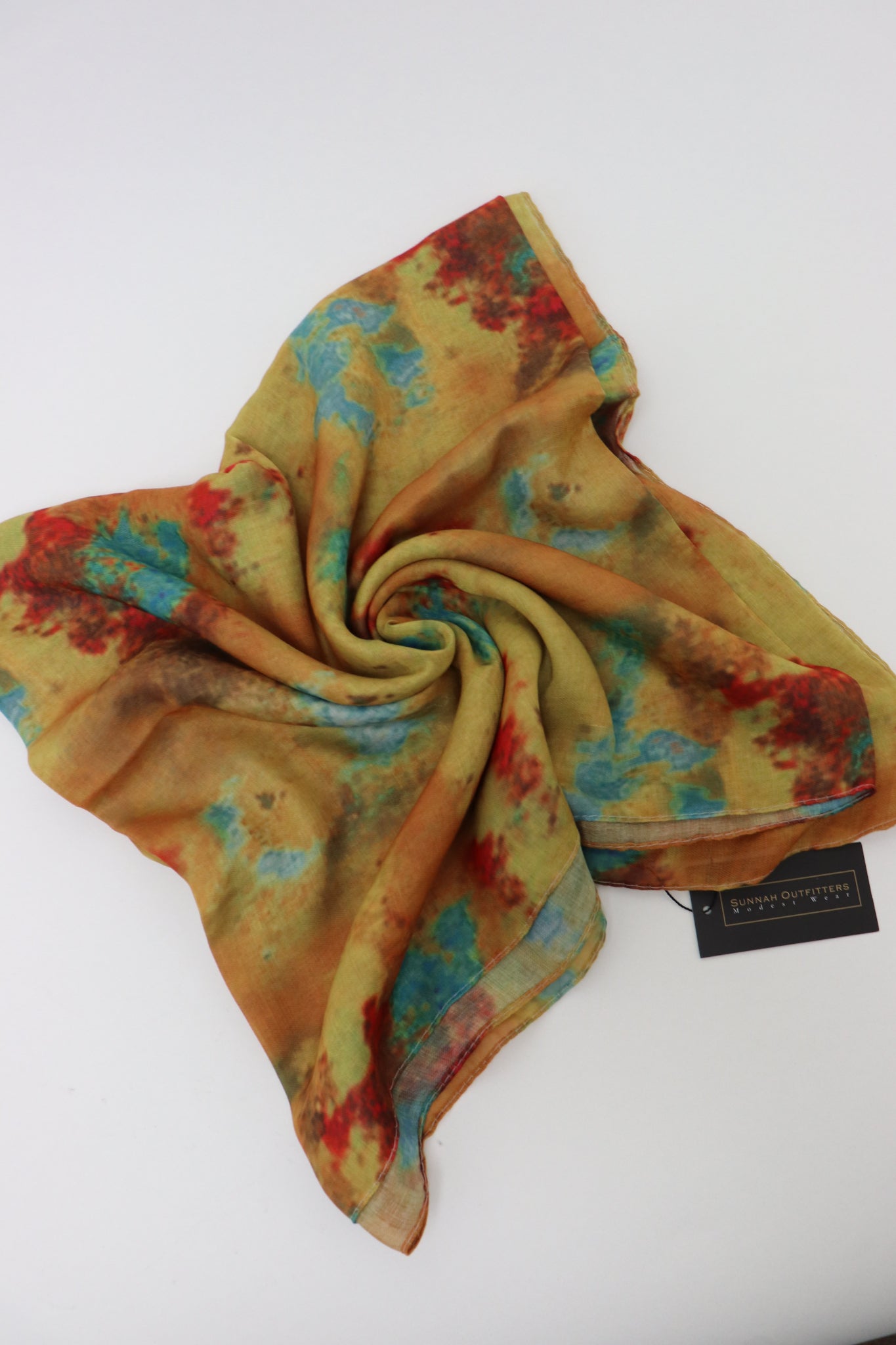 Printed Cotton Hijab - Amber