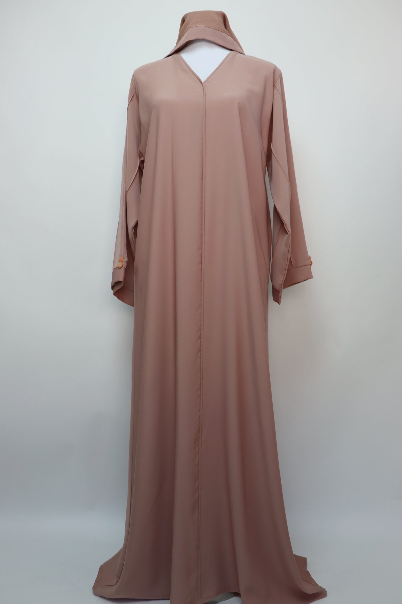 Minimalist Elegant Abaya - Nude Pink