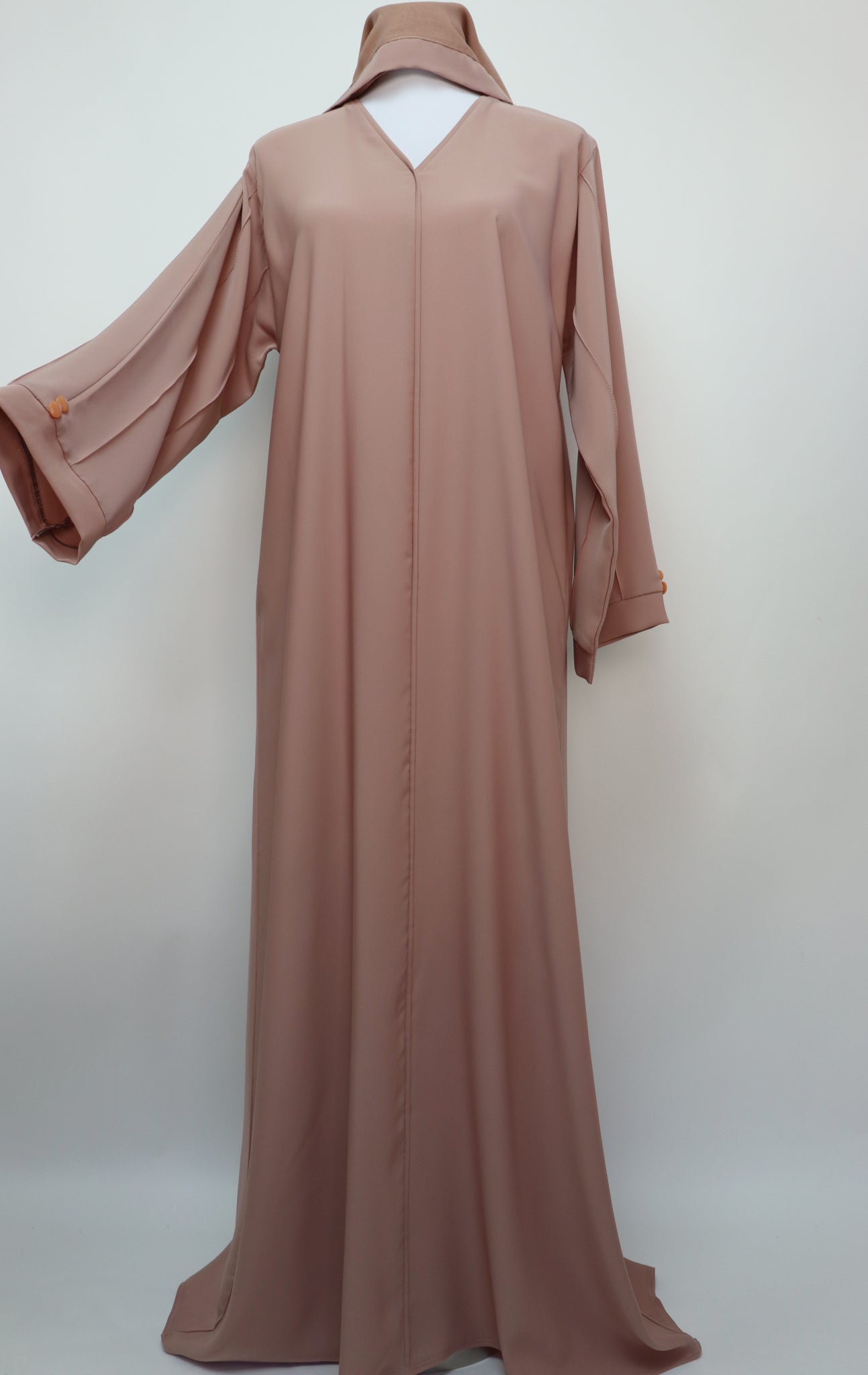Minimalist Elegant Abaya - Nude Pink