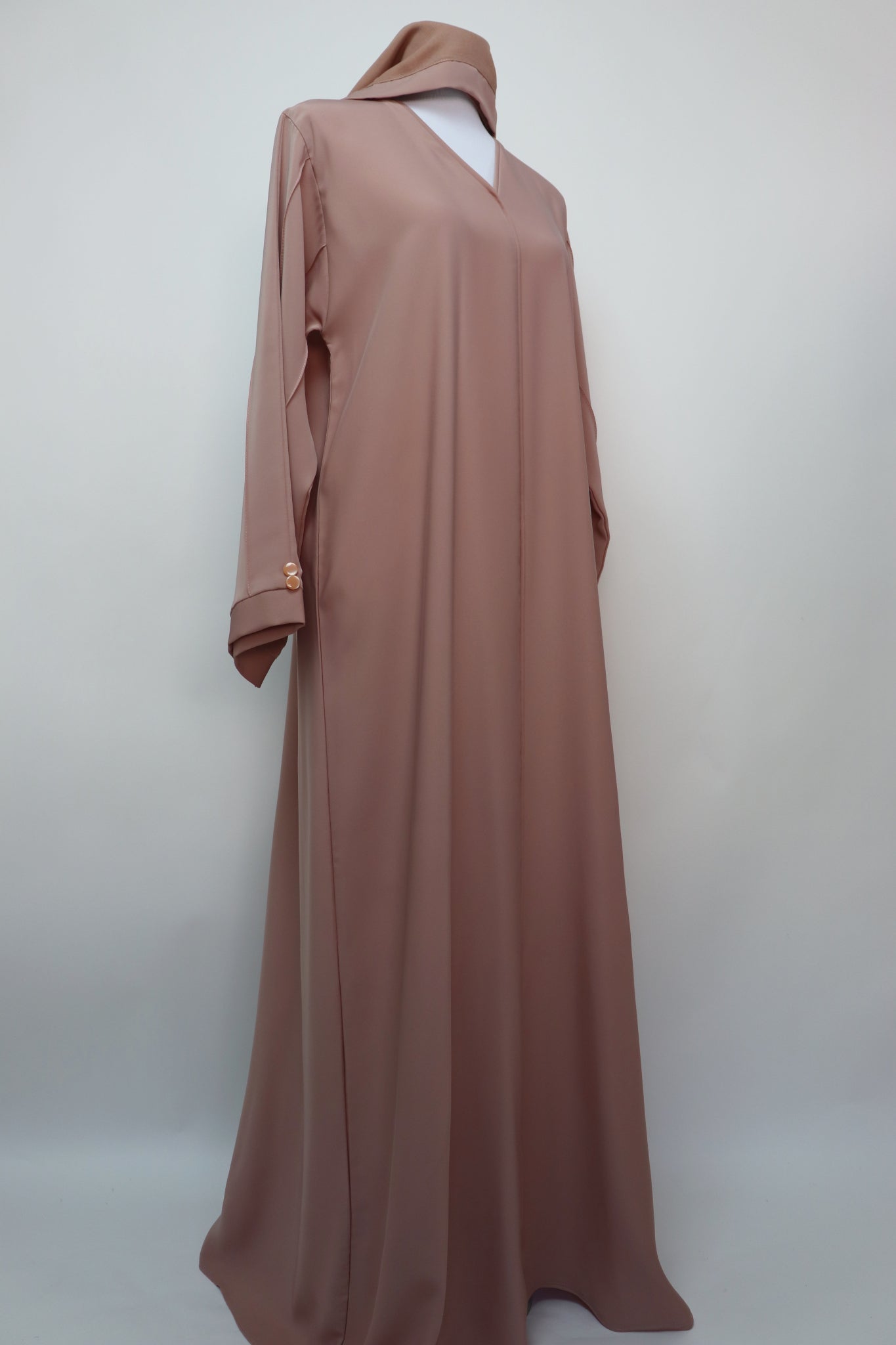Minimalist Elegant Abaya - Nude Pink