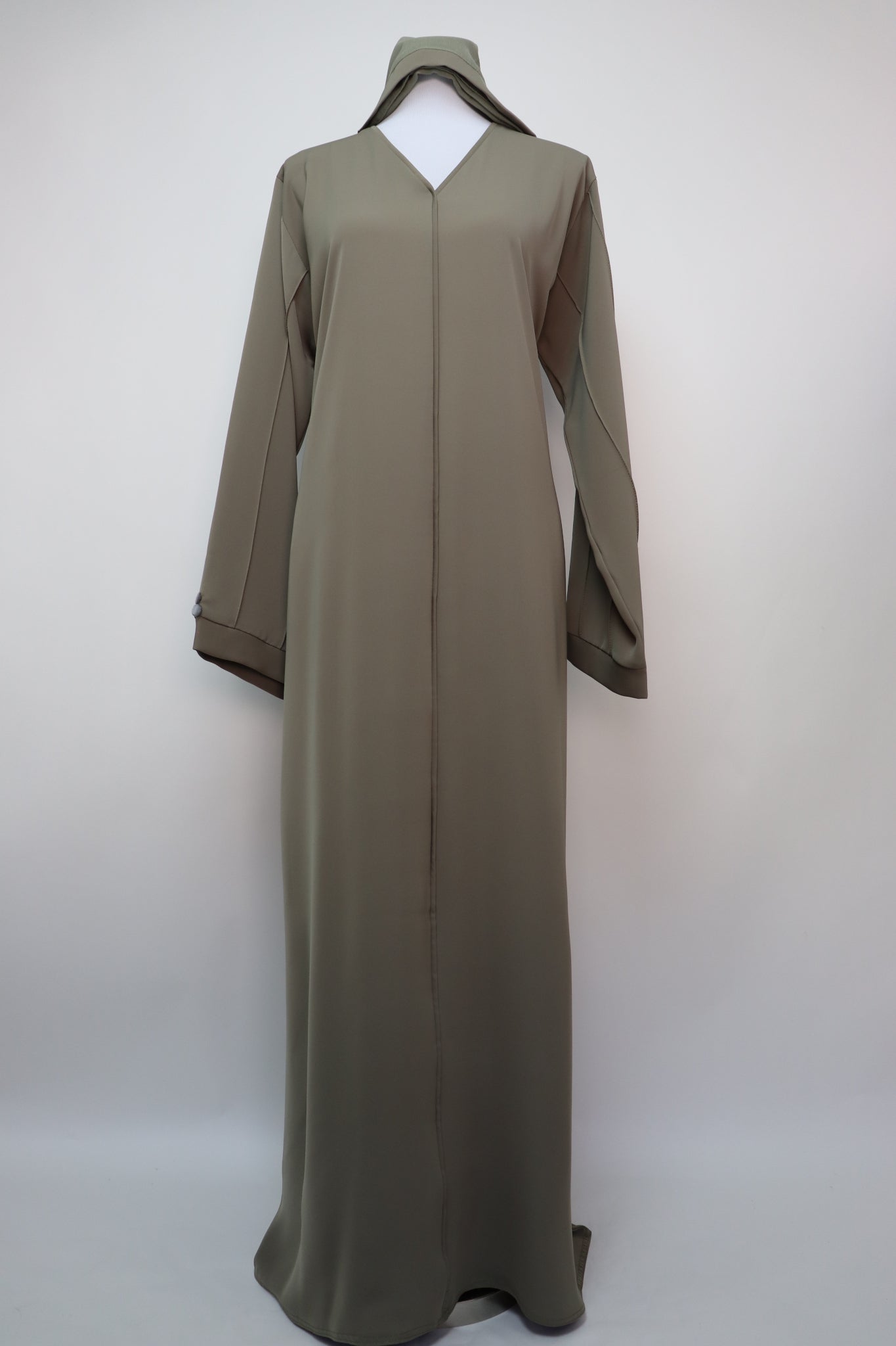 Minimalist Elegant Abaya - Khaki