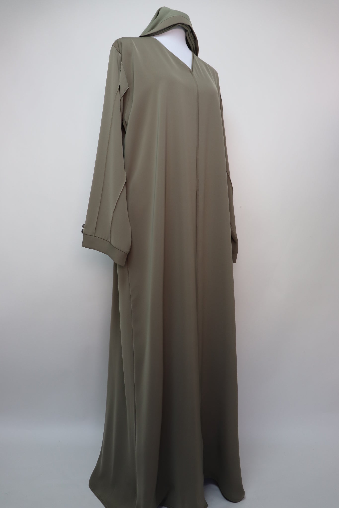 Minimalist Elegant Abaya - Khaki