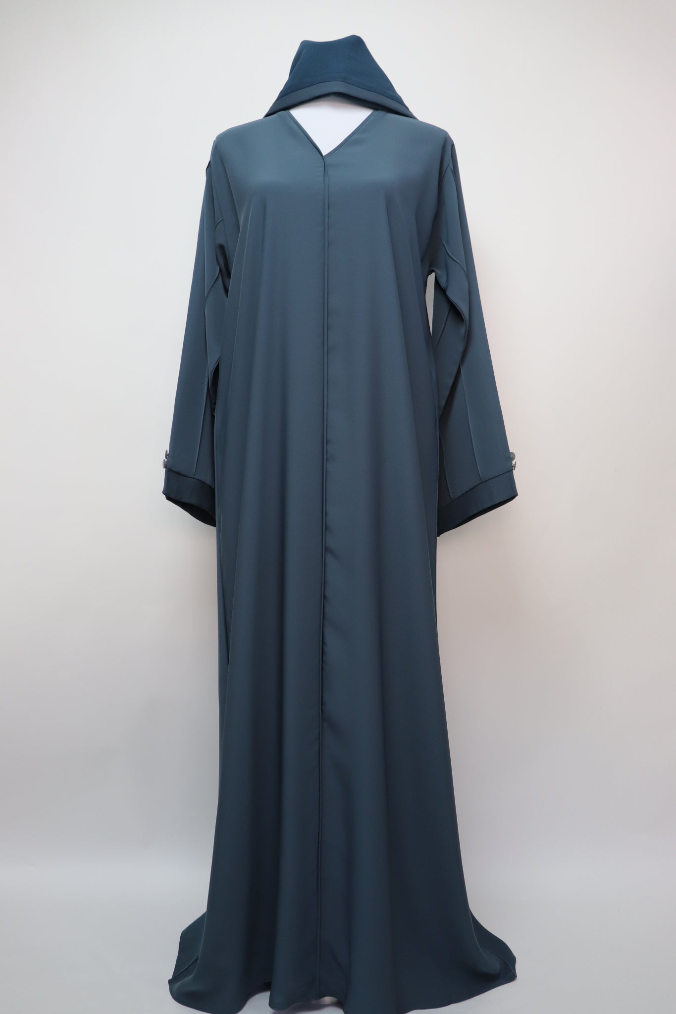 Minimalist Elegant Abaya - Teal