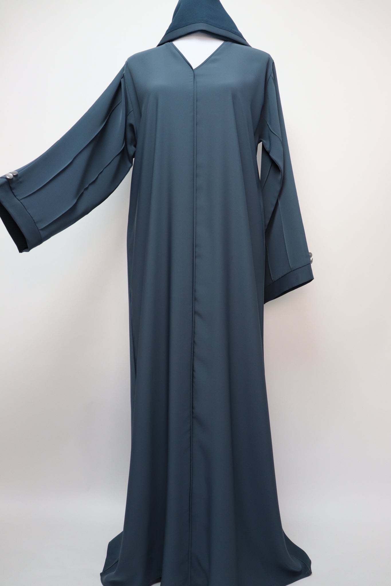 Minimalist Elegant Abaya - Teal