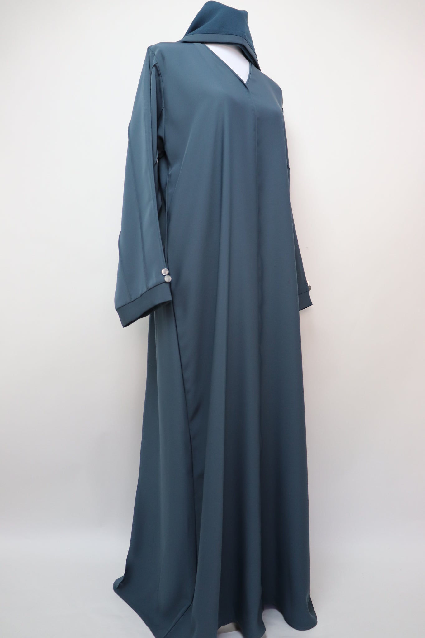 Minimalist Elegant Abaya - Teal