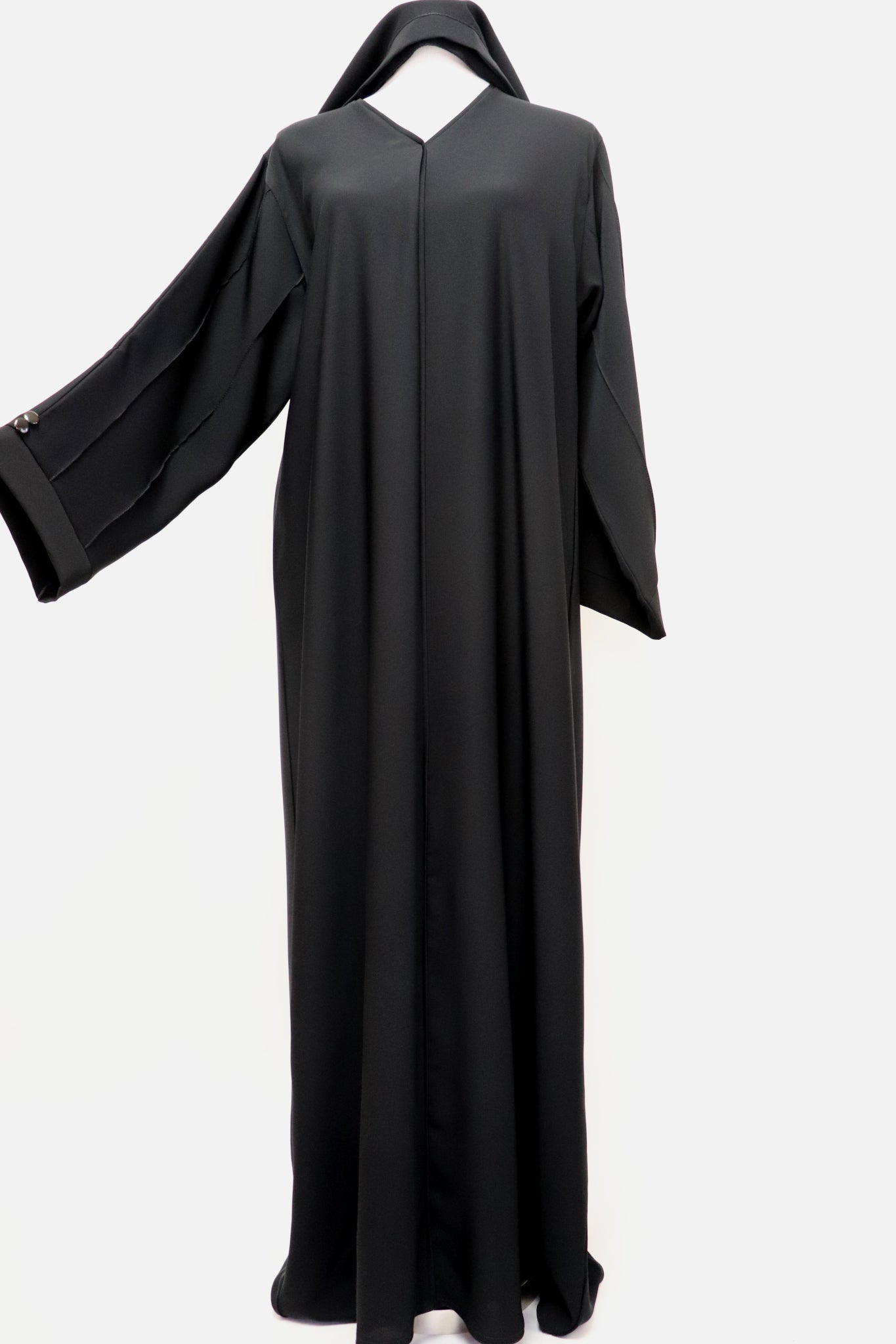 Minimalist Elegant Abaya - Black