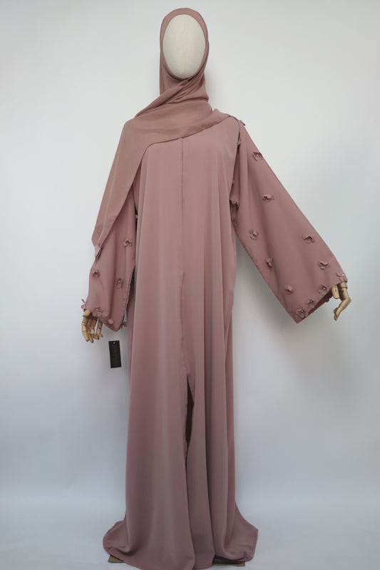 Open Daisy Abaya - Blush Pink