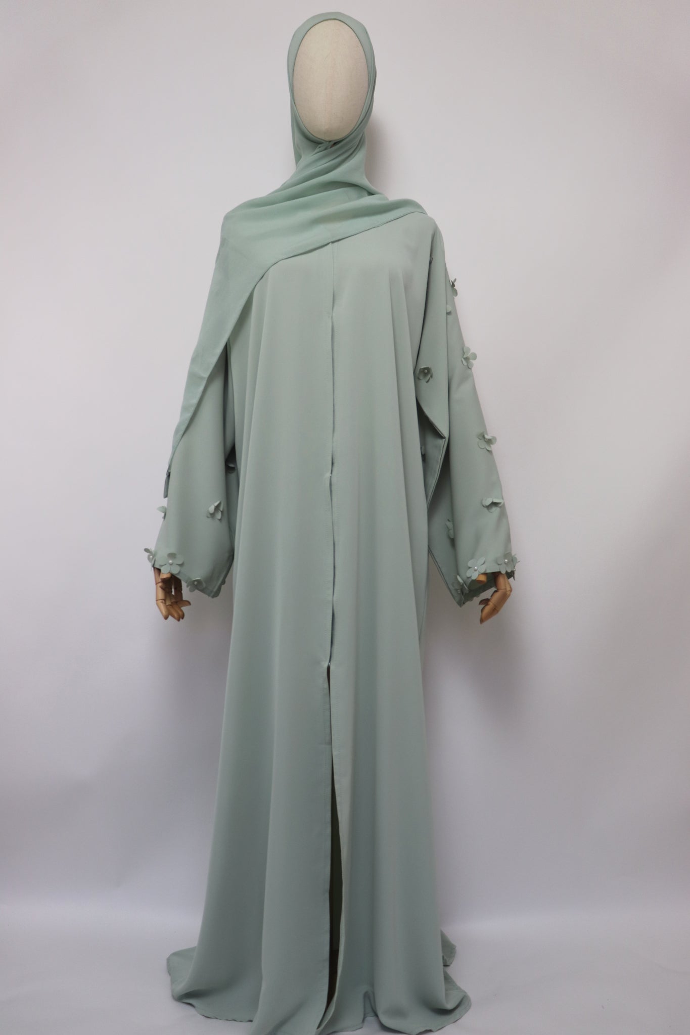 Open Daisy Abaya - Mint