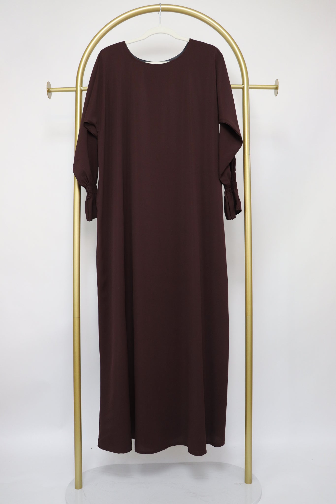 3 Piece Abaya Khimar and Niqab Set - Choco Brown