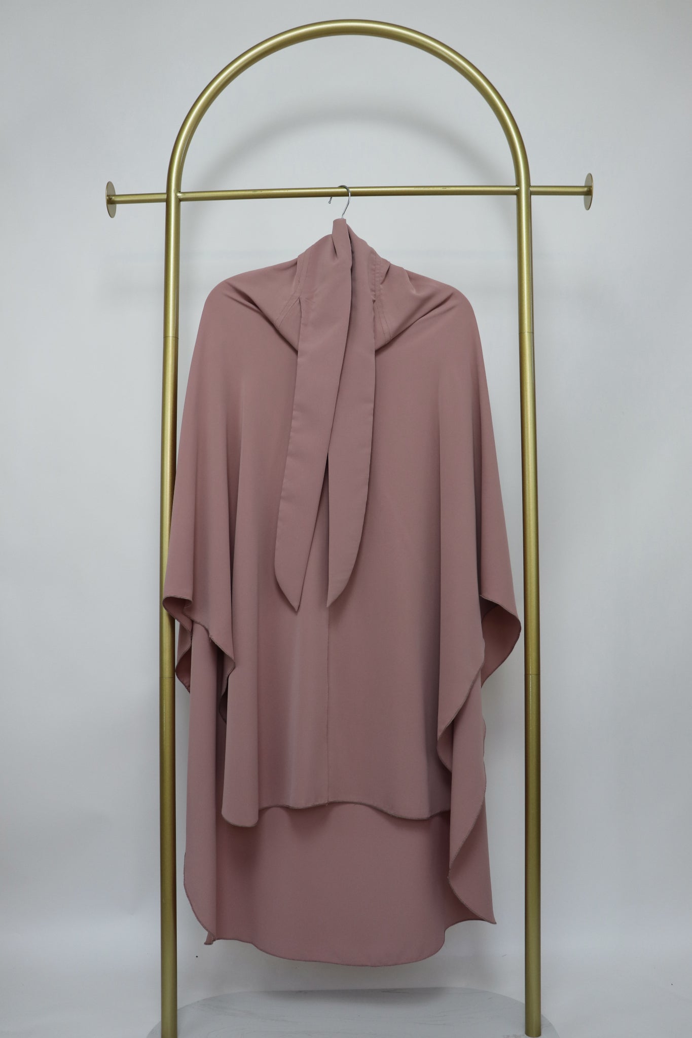 3 Piece Abaya Khimar and Niqab Set - Blush Pink