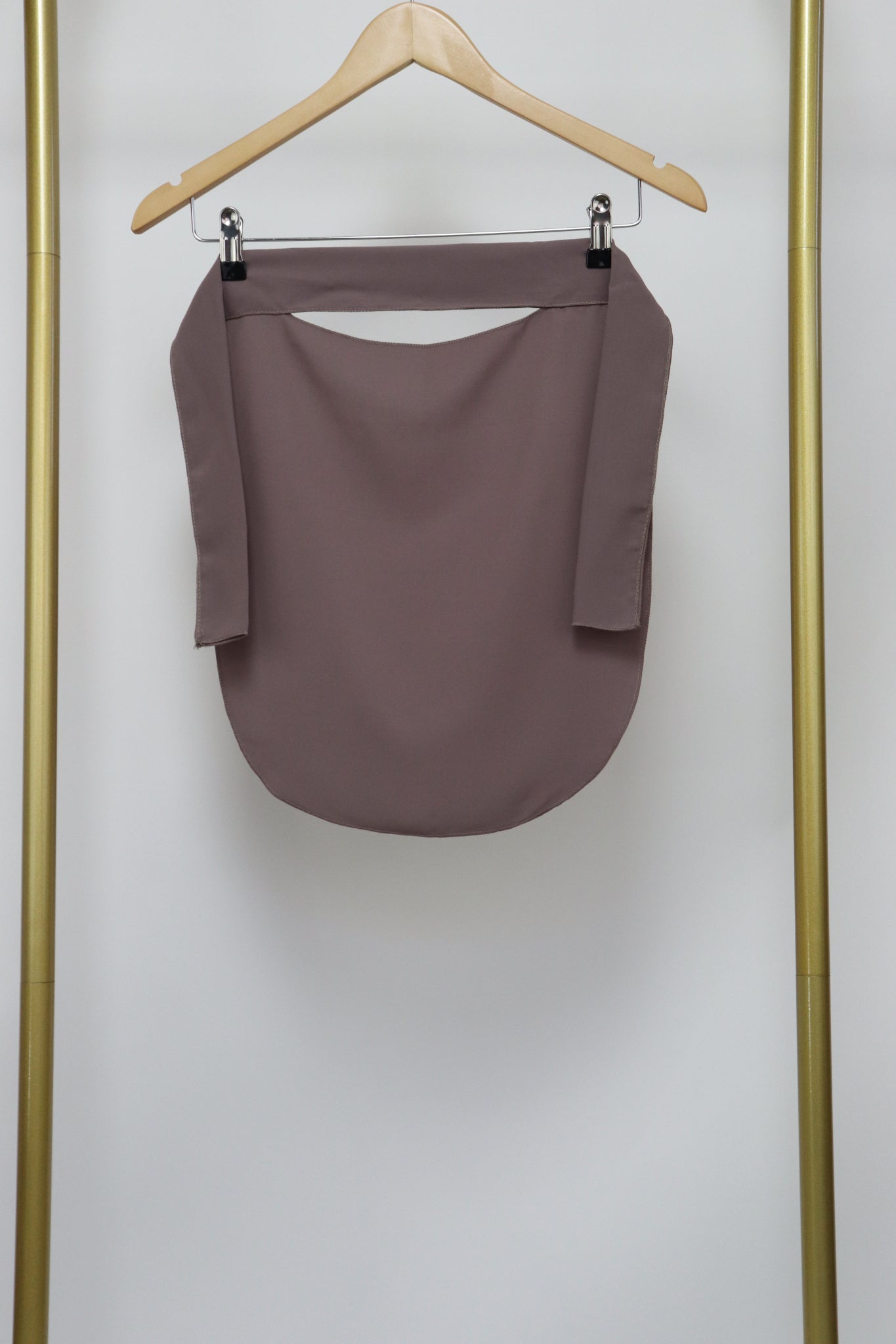 3 Piece Abaya Khimar and Niqab Set - Purplish Taupe