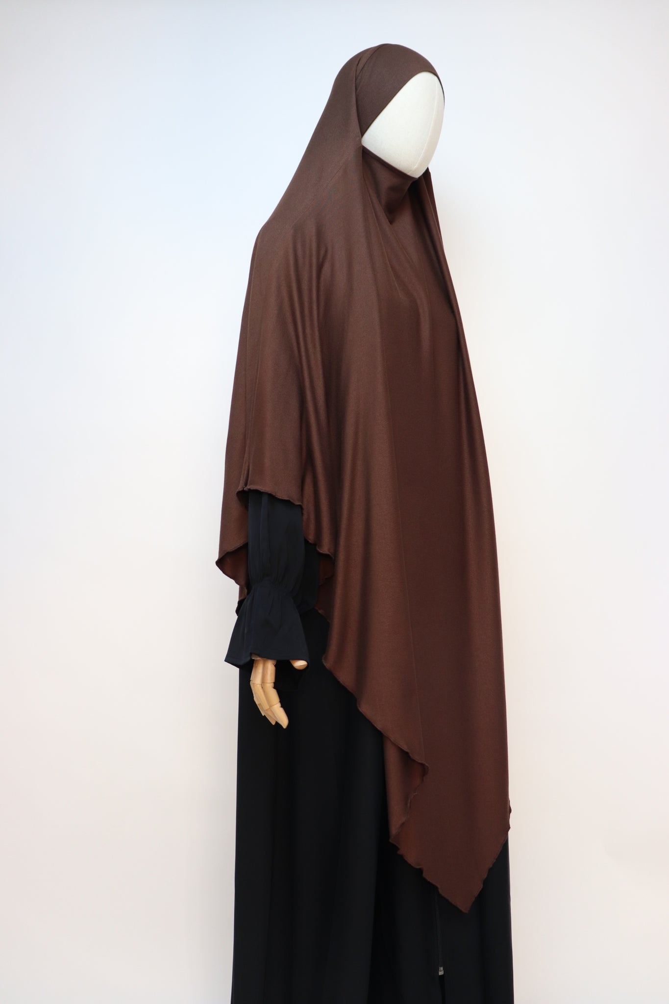 XL Ribbed Jersey Tie Back Diamond Khimar - Choco