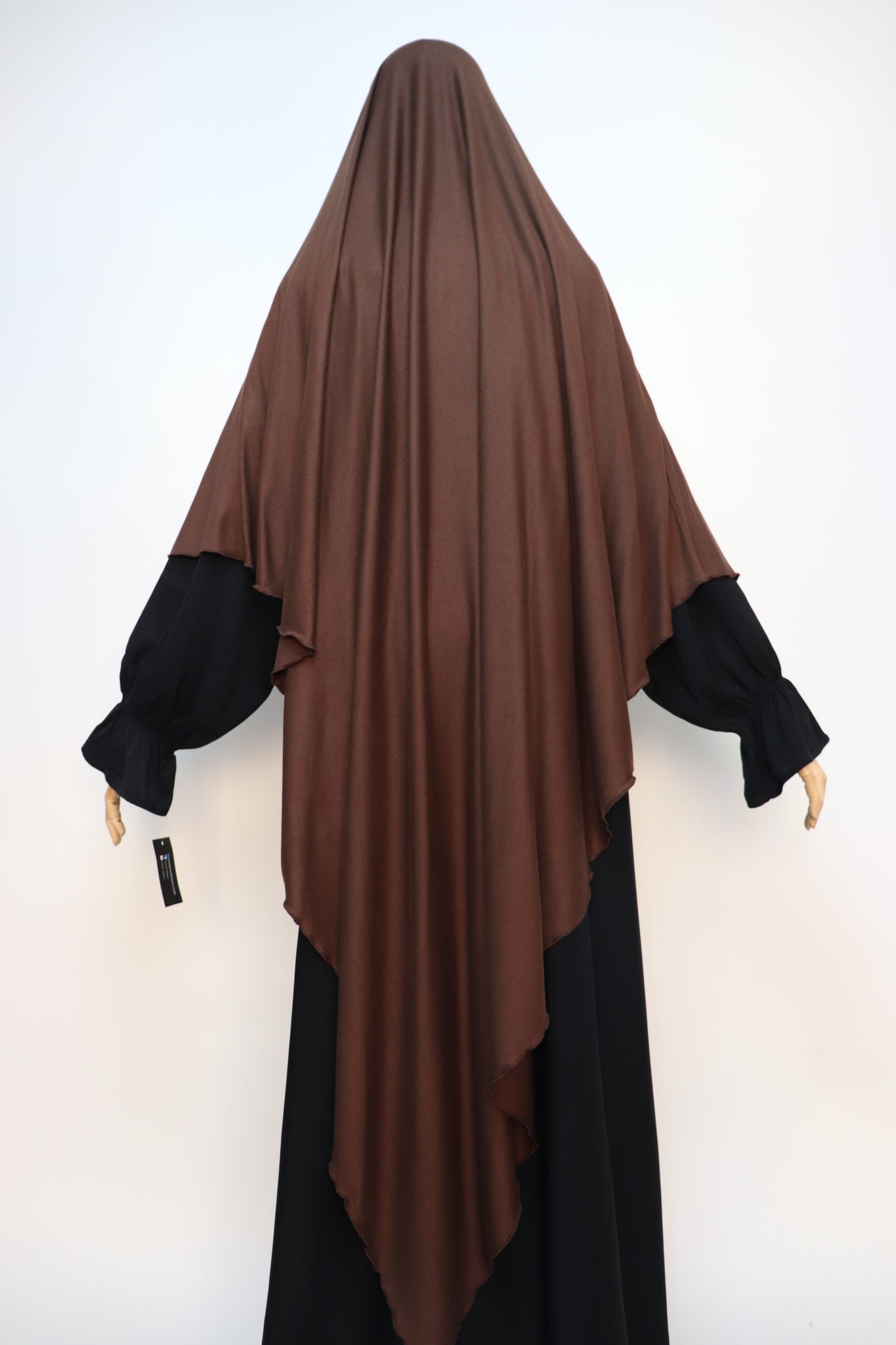 XL Ribbed Jersey Tie Back Diamond Khimar - Choco