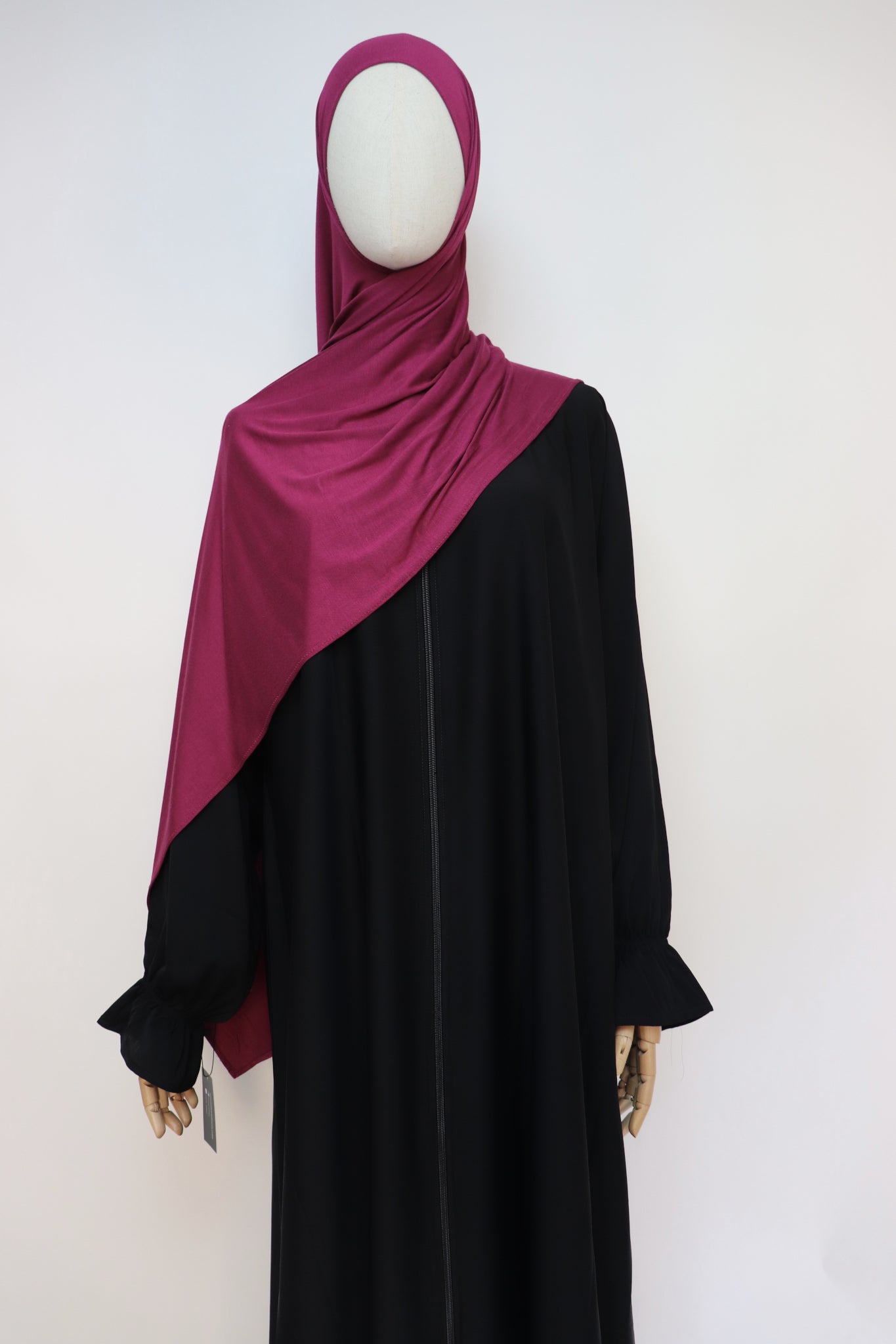 Premium Bamboo Jersey Hijab - Berry