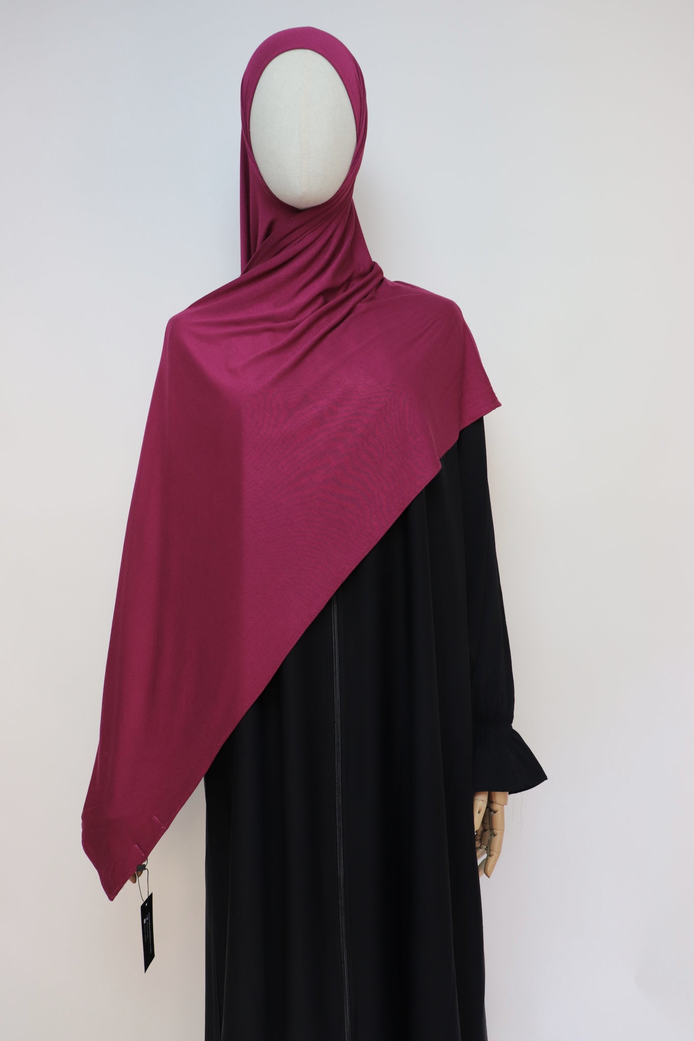 Premium Bamboo Jersey Hijab - Berry