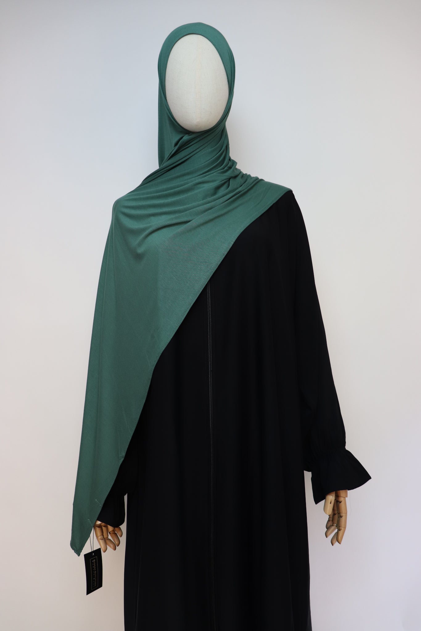 Premium Bamboo Jersey Hijab - Forest Green