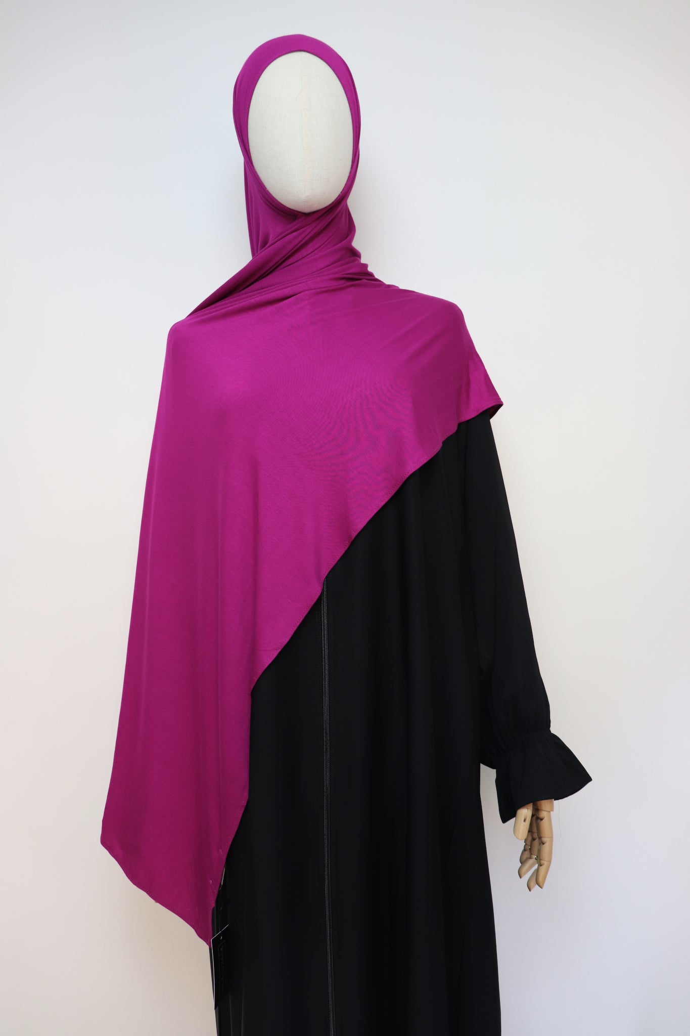 Premium Bamboo Jersey Hijab - Magenta