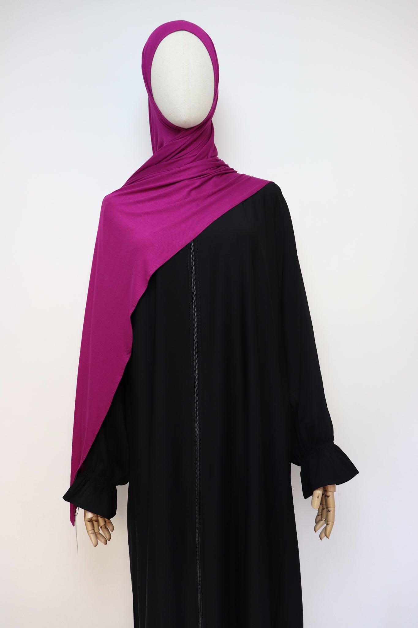 Premium Bamboo Jersey Hijab - Magenta