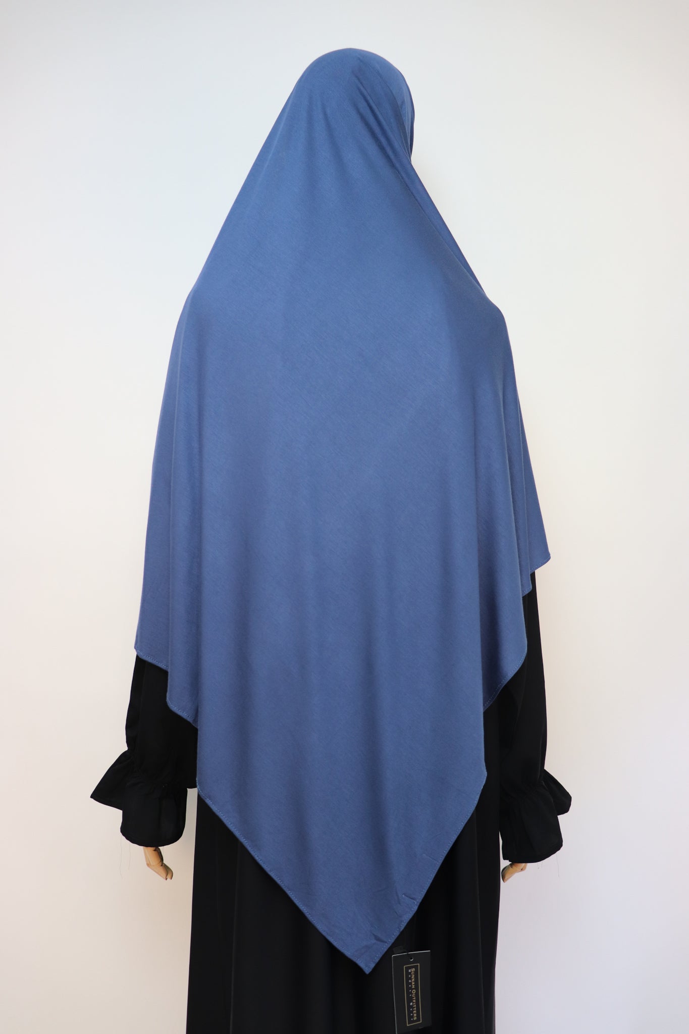 Premium Bamboo Jersey Hijab - Dusty Blue