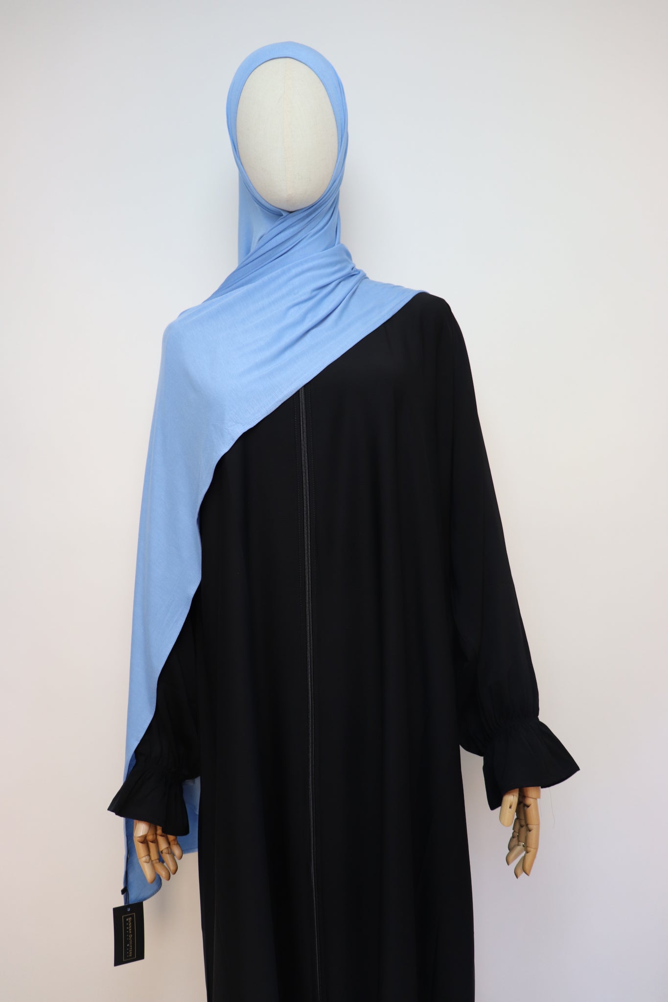 Premium Bamboo Jersey Hijab - Ice Blue