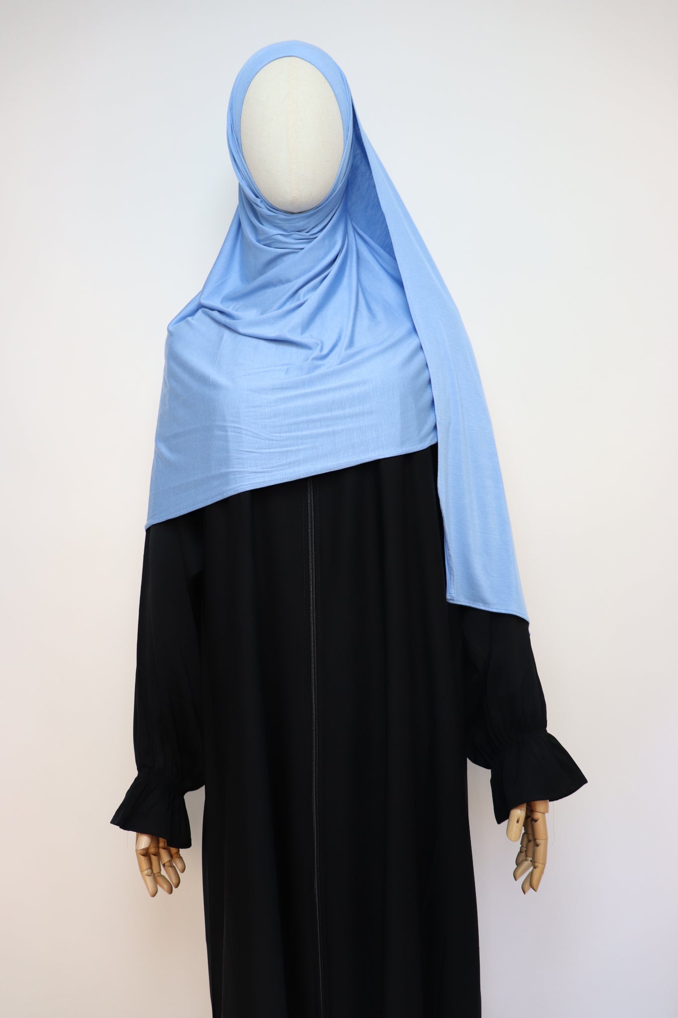 Premium Bamboo Jersey Hijab - Ice Blue