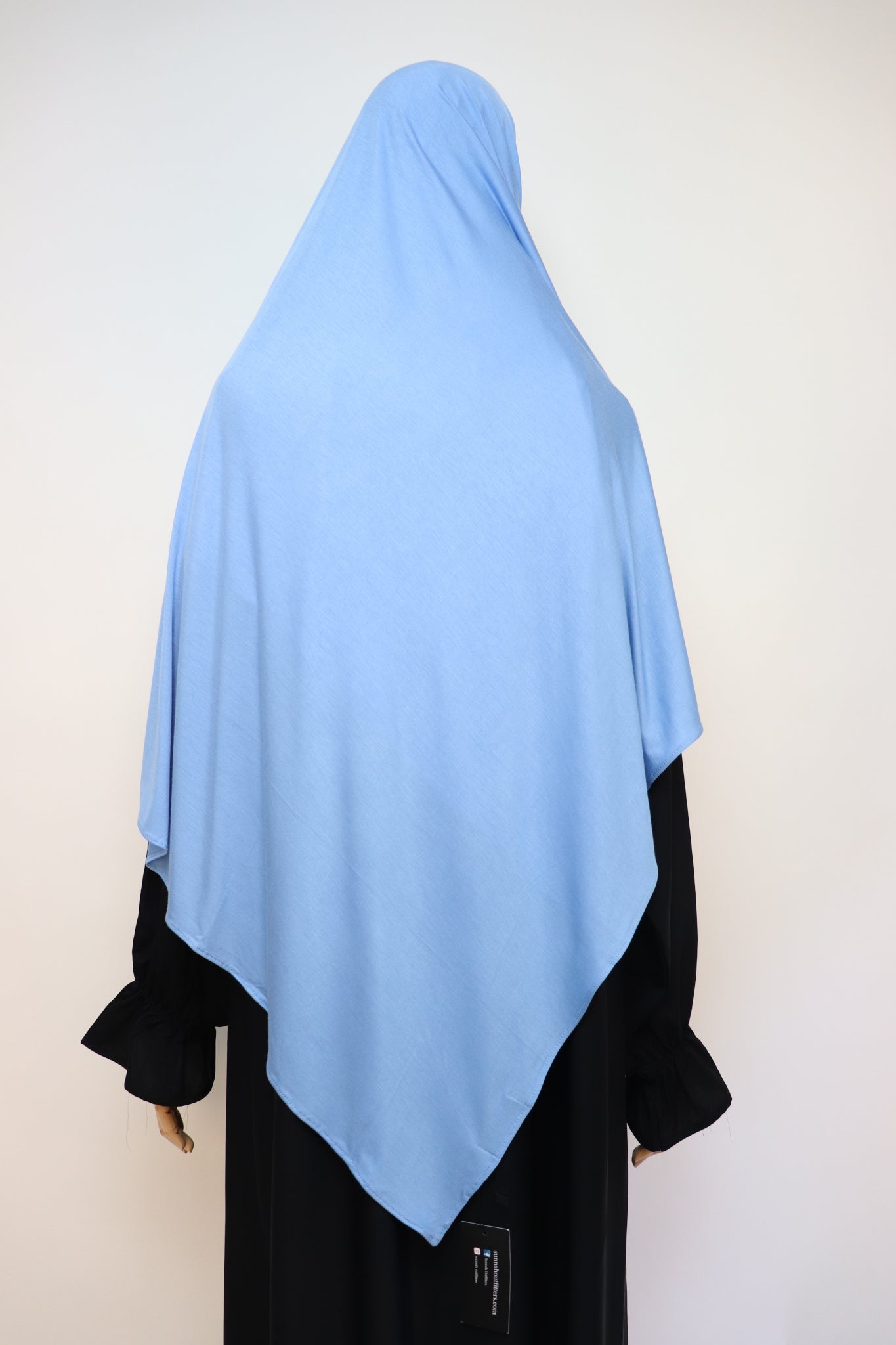 Premium Bamboo Jersey Hijab - Ice Blue