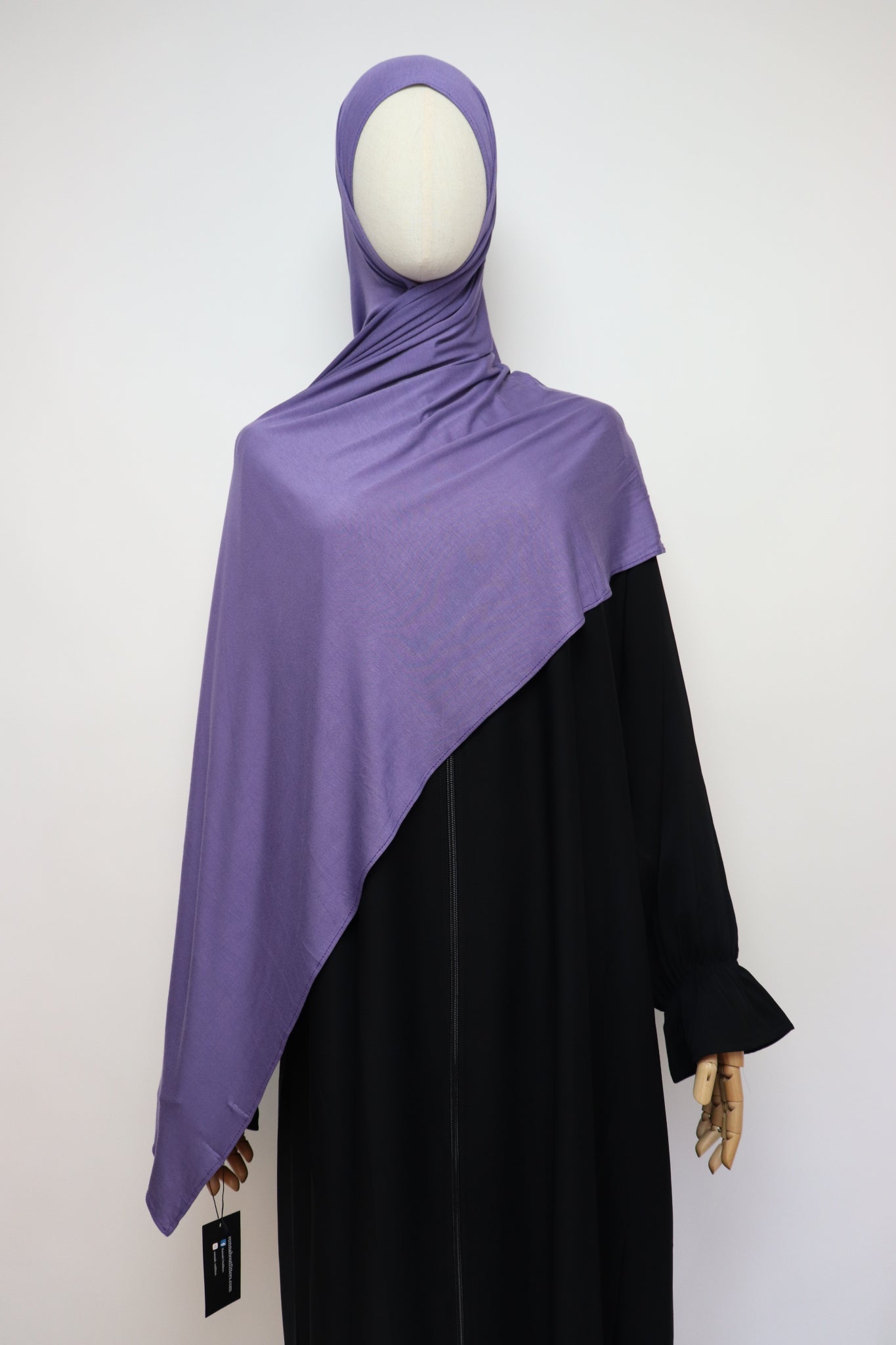 Premium Bamboo Jersey Hijab - Dusty Purple