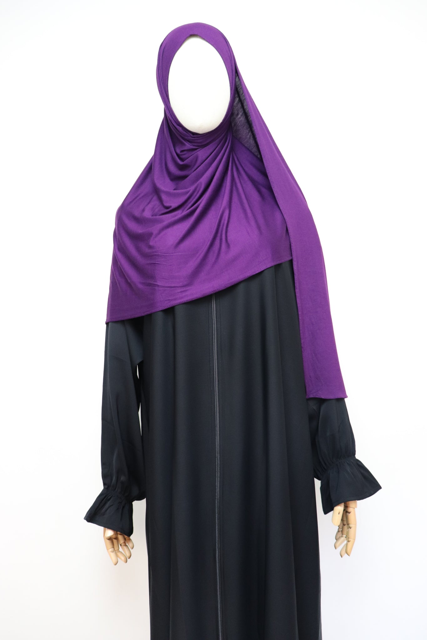 Premium Bamboo Jersey Hijab - Royal Purple