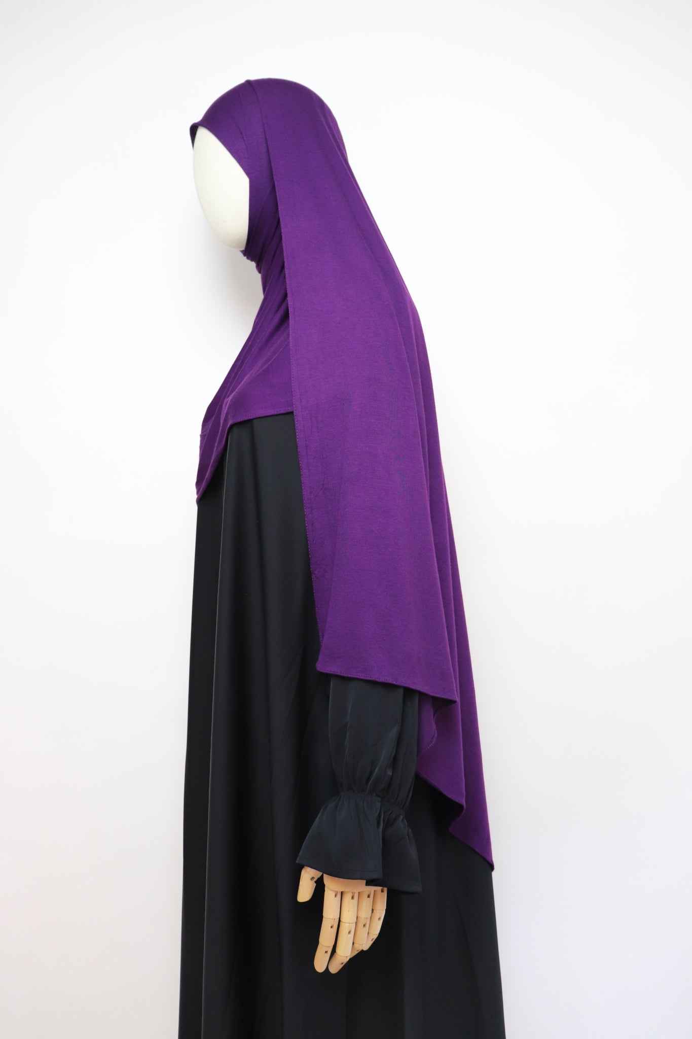 Premium Bamboo Jersey Hijab - Royal Purple
