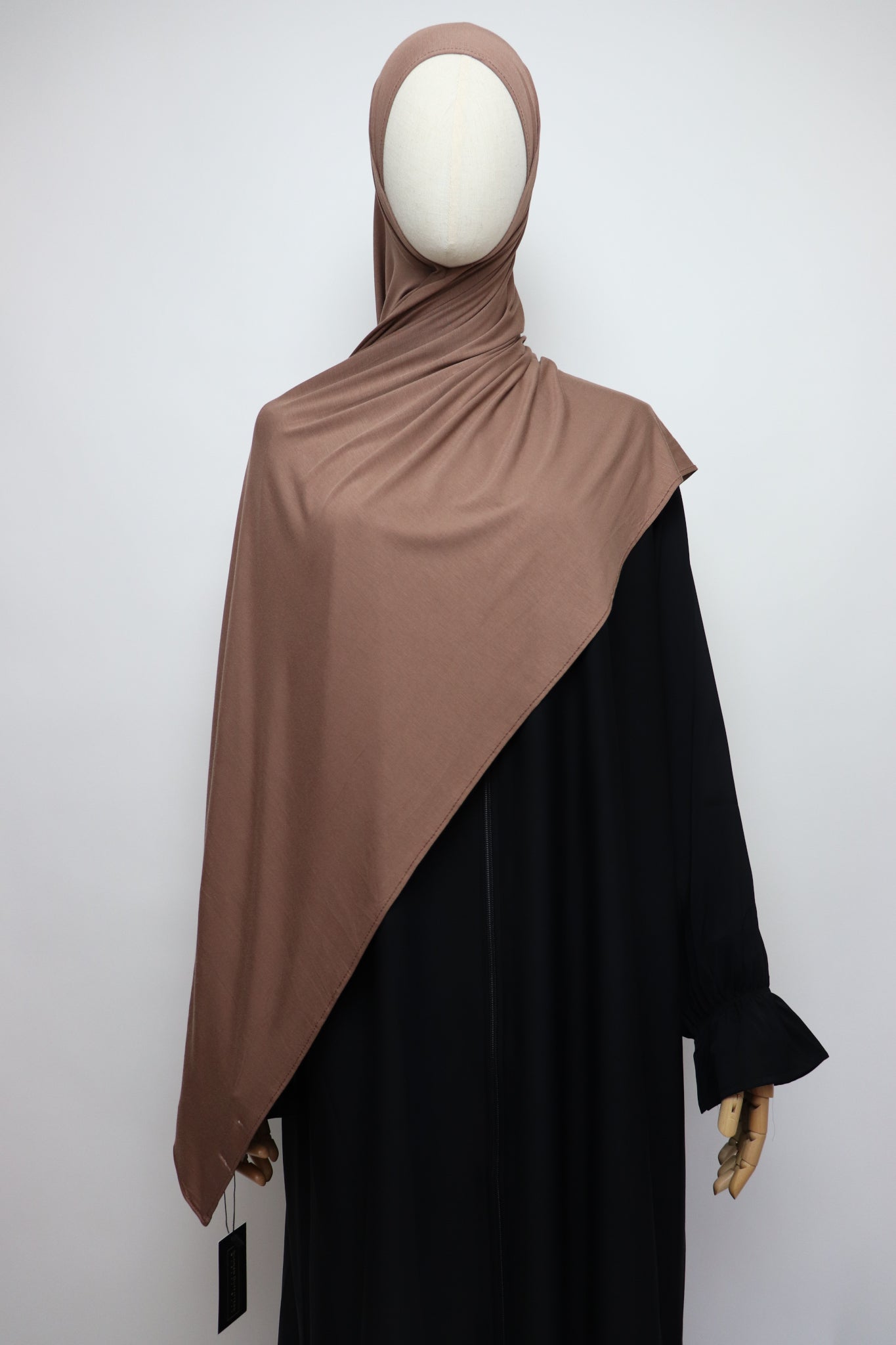 Premium Bamboo Jersey Hijab - Toffee