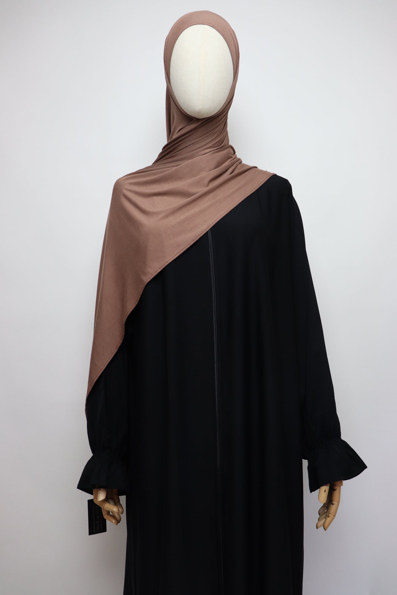 Premium Bamboo Jersey Hijab - Toffee