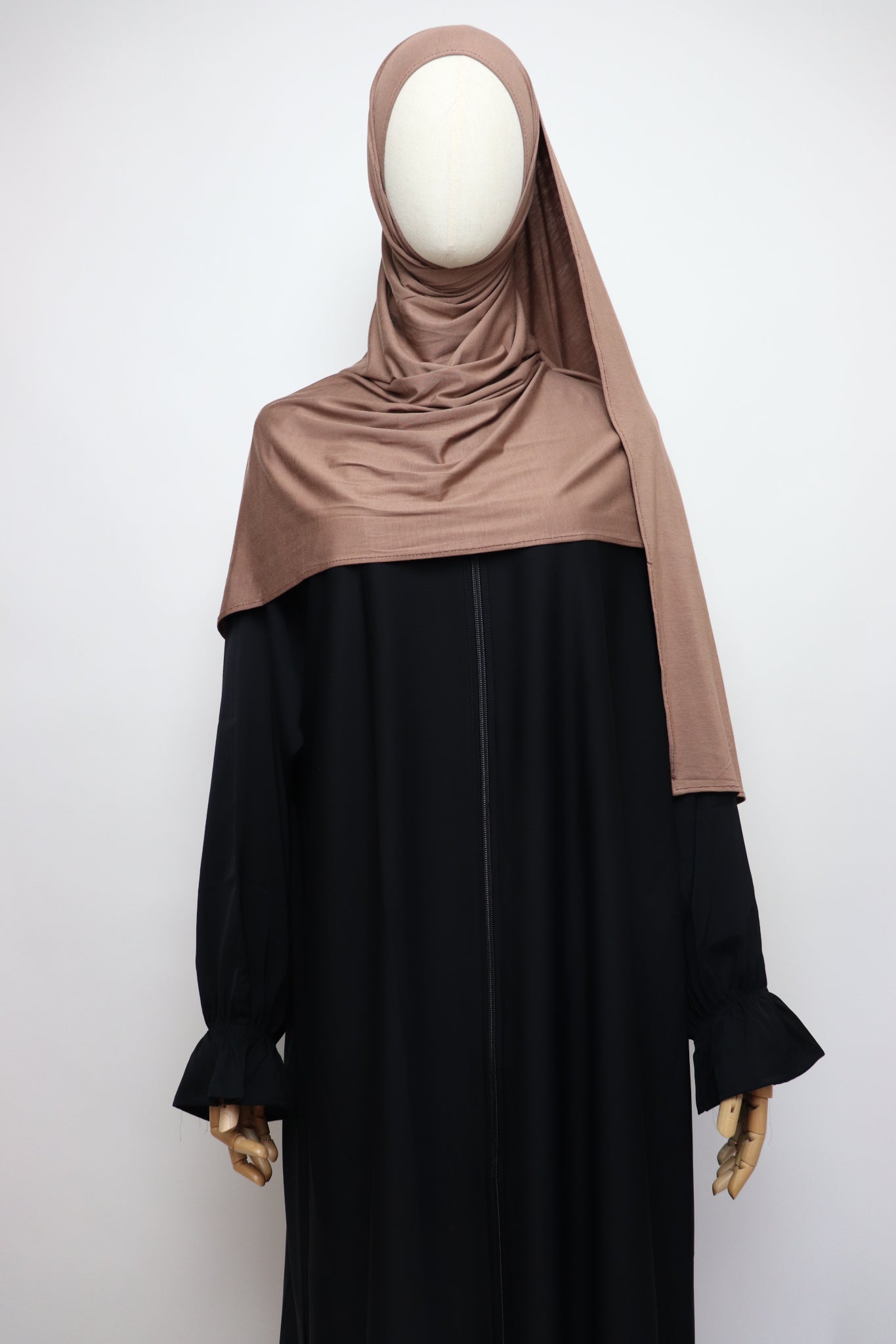 Premium Bamboo Jersey Hijab - Toffee