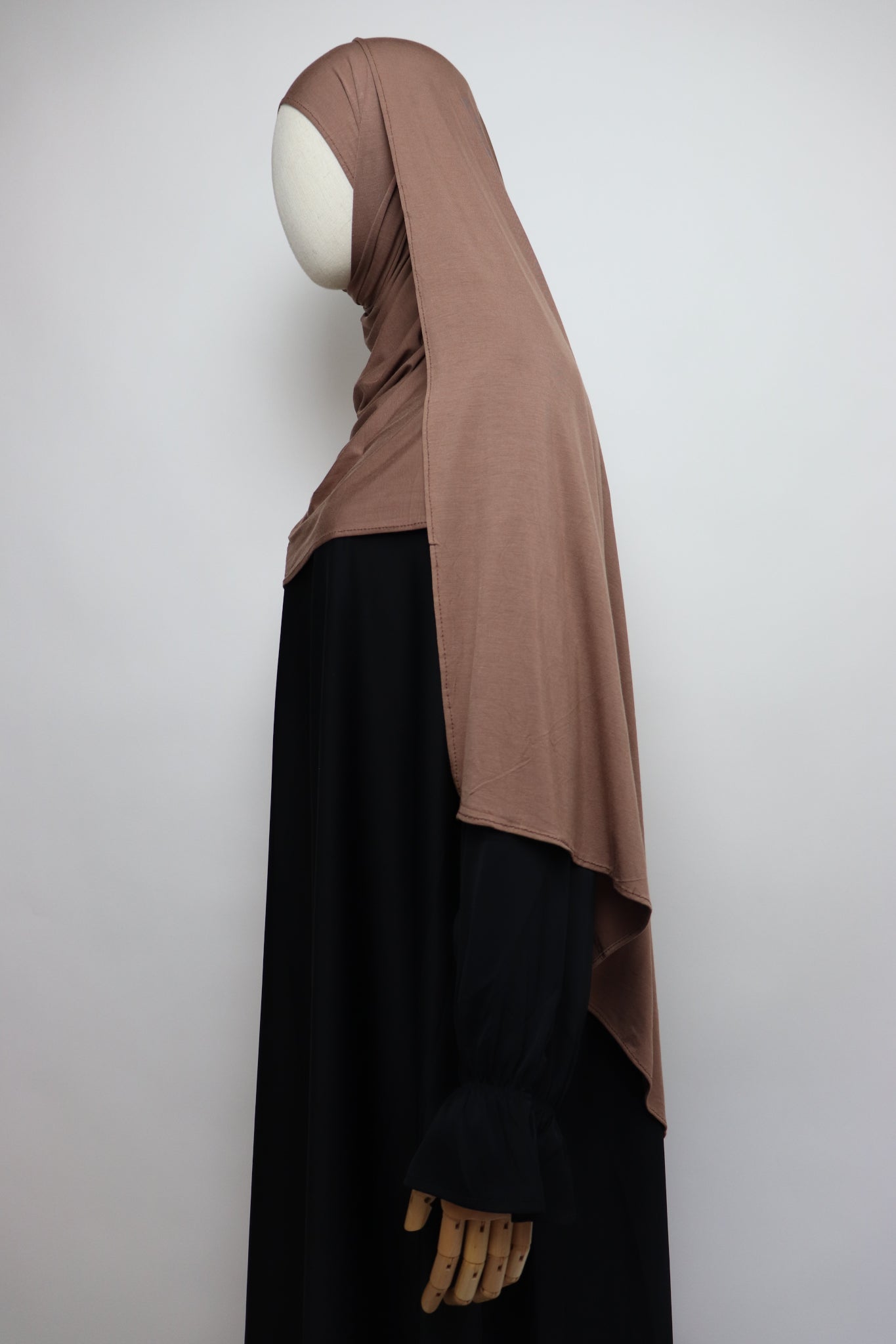 Premium Bamboo Jersey Hijab - Toffee