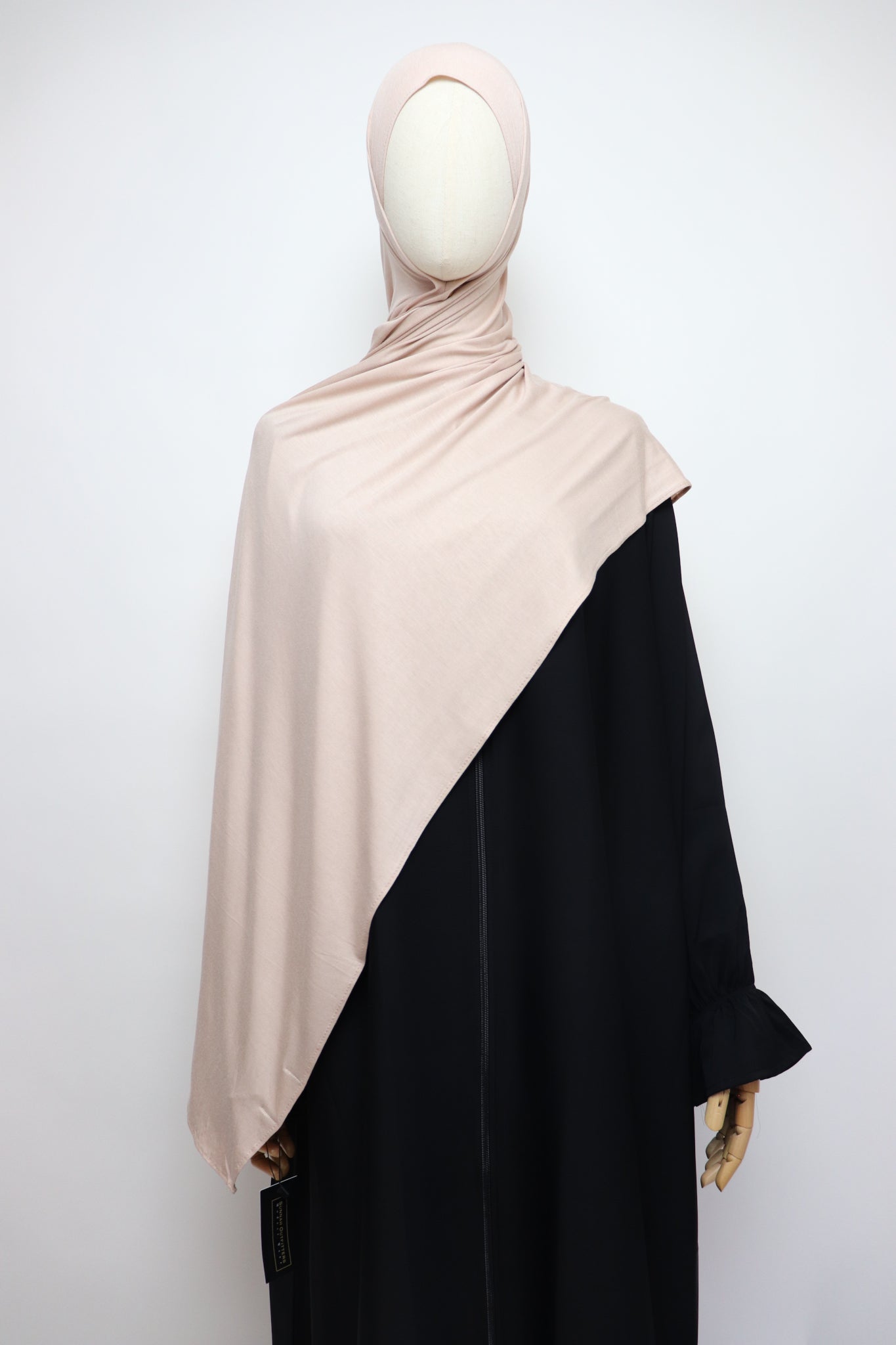 Premium Bamboo Jersey Hijab - Nude