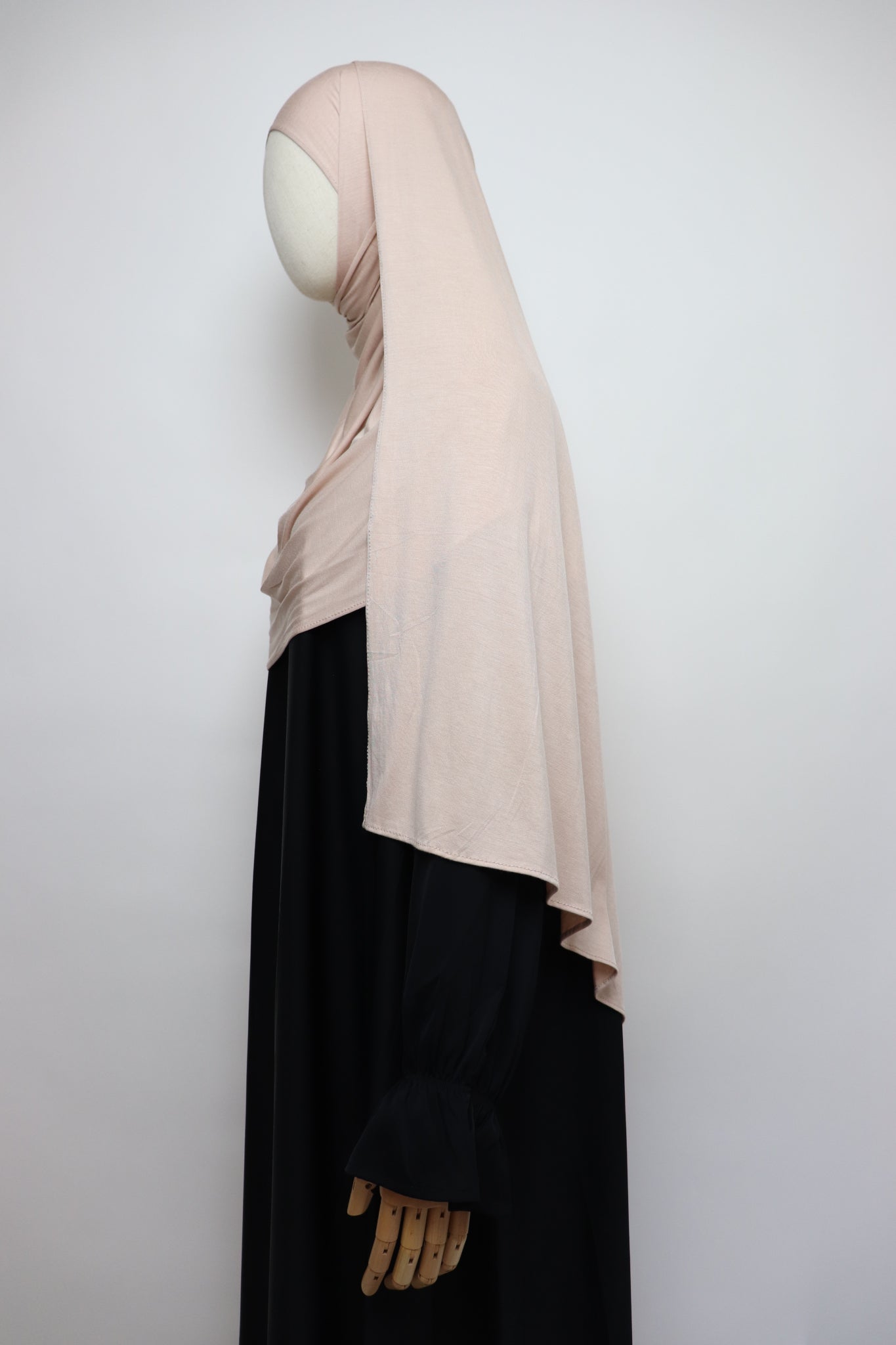 Premium Bamboo Jersey Hijab - Nude