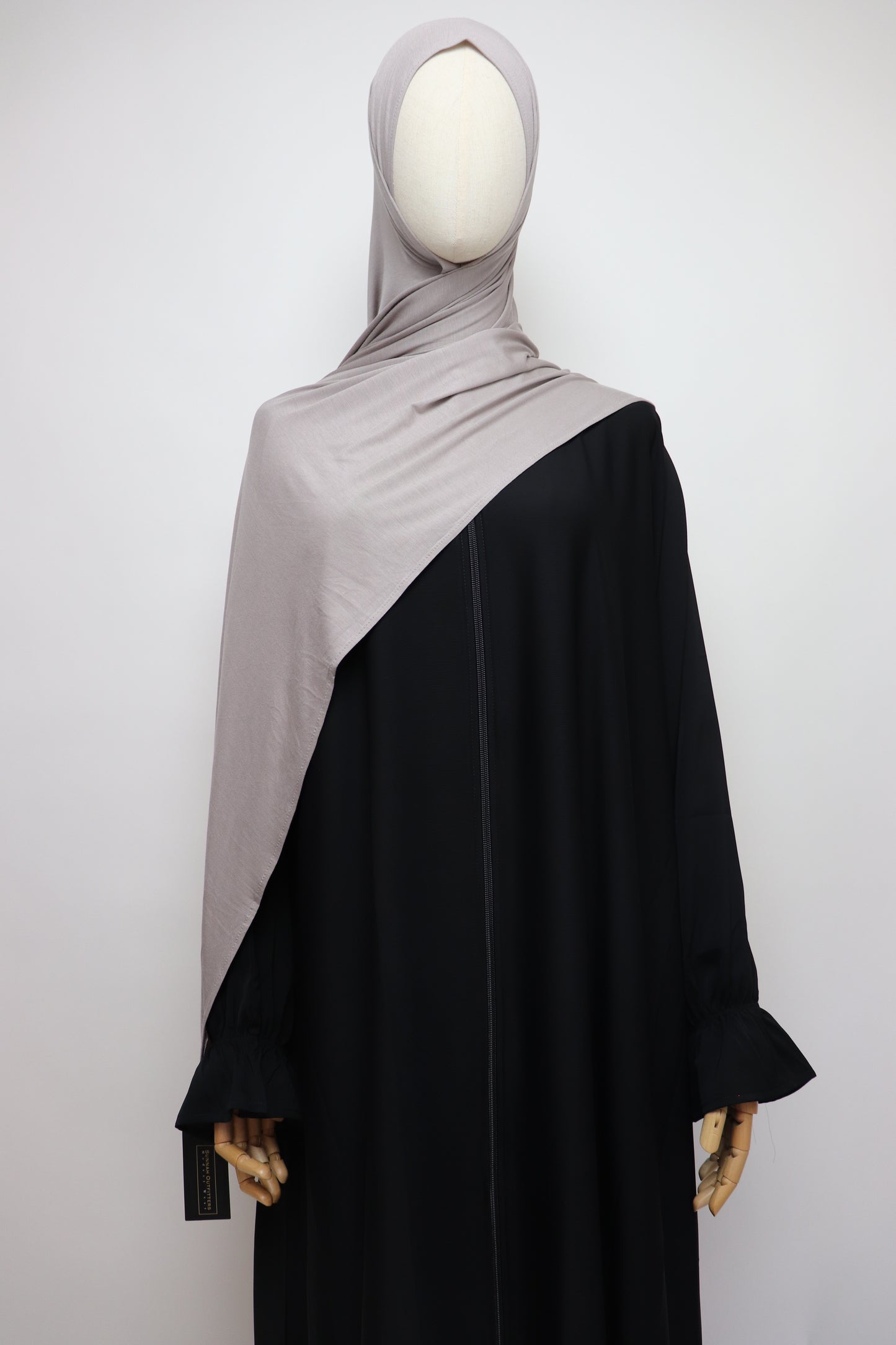 Premium Bamboo Jersey Hijab - Stone Gray