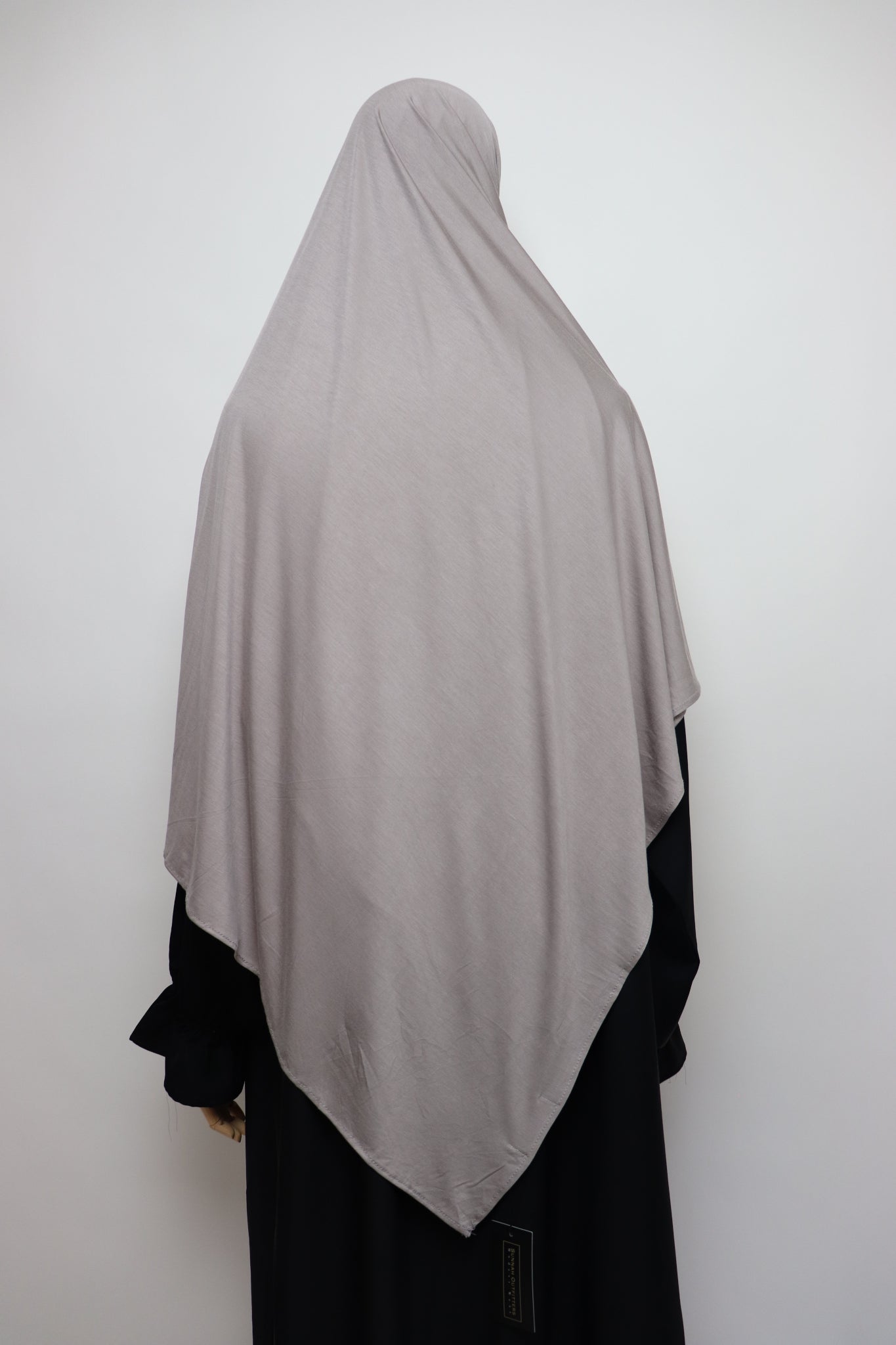 Premium Bamboo Jersey Hijab - Stone Gray